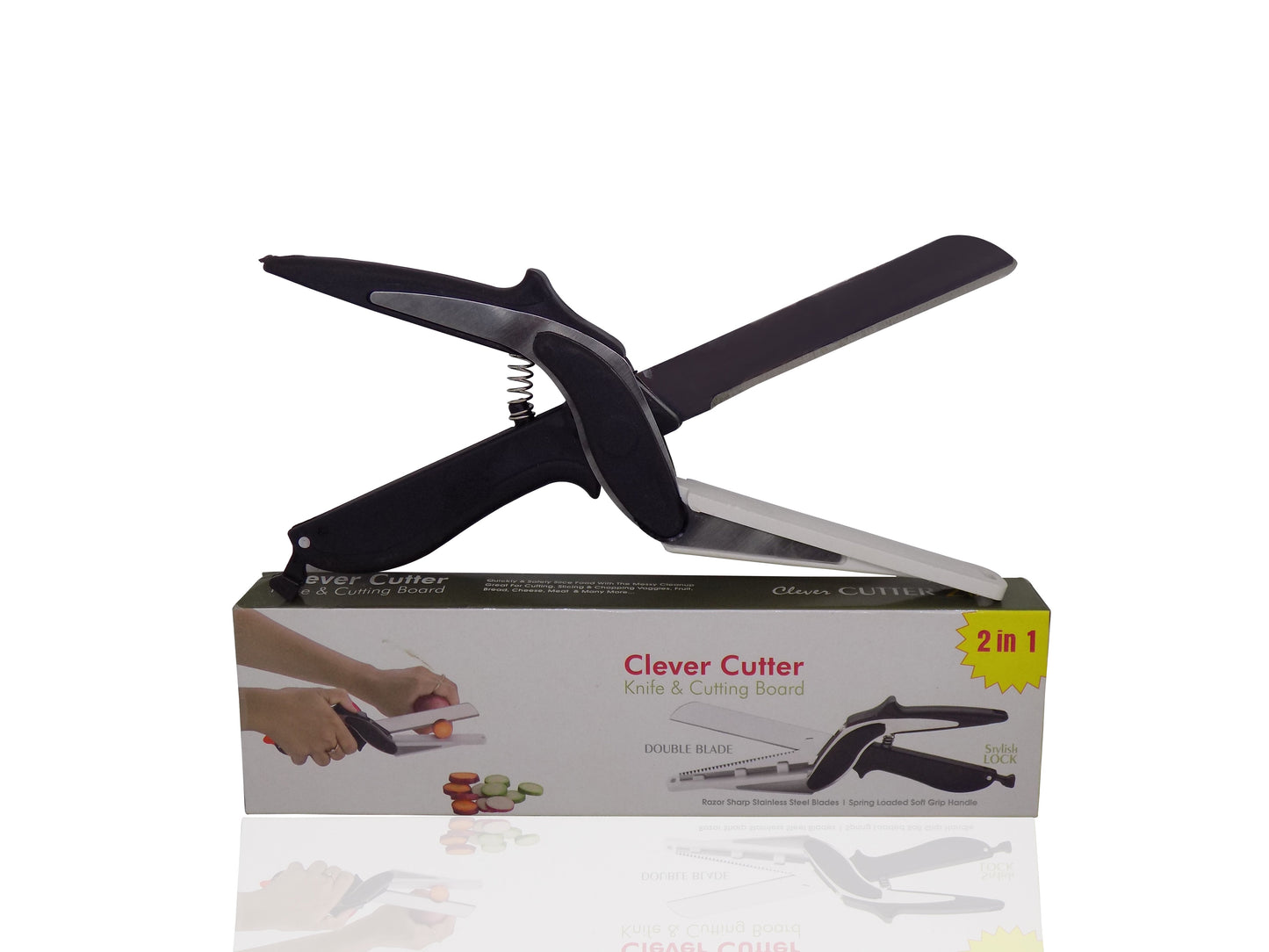 Clever Cutter 2 In 1 Food Chopper Slicer Dicer Vegetable Fruit Cutter