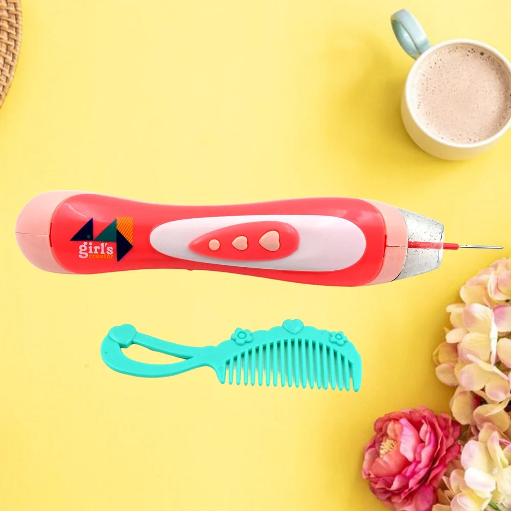 Hair Styling Clasp Clips Twisting Stringing Beads Kit For Girls Portable Hair Braider Machinehairstyle Braid Kit Diy Hair Styling Tool With Comb Rubber Button Beads And Beads