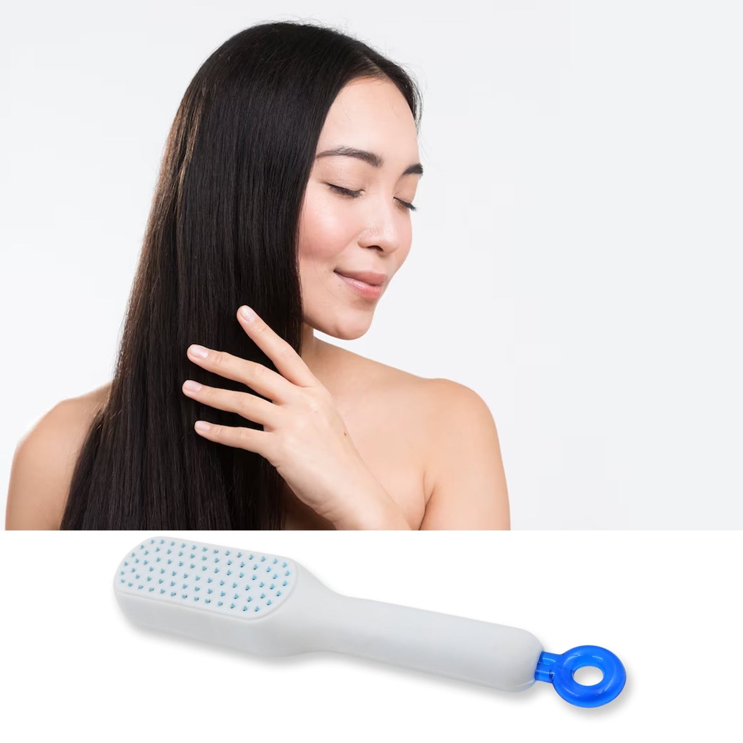 Self-cleaning Hairbrush Massage Comb (1 Pc With Box)
