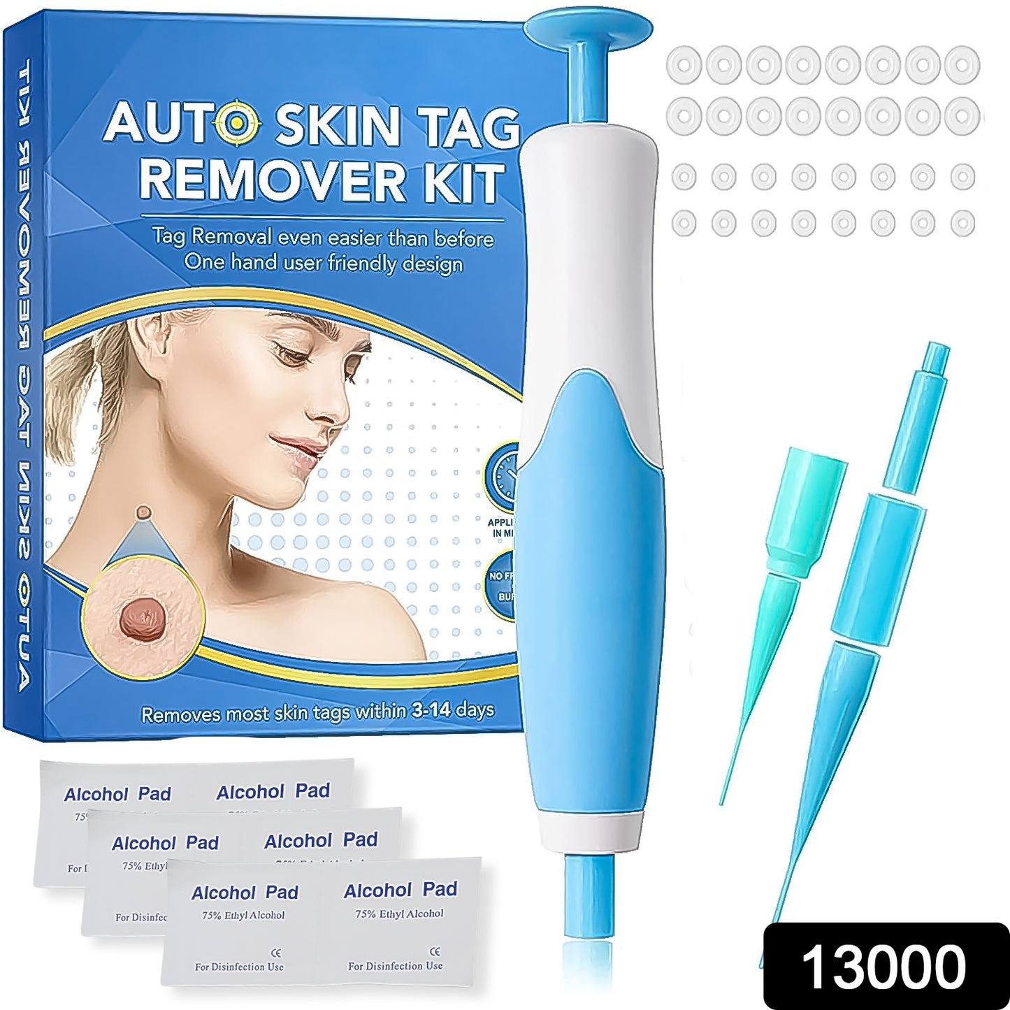 Skin Tag Remover Kit 2 In 1 For Micro To Large (2 Mm - 8 Mm 1 Set)