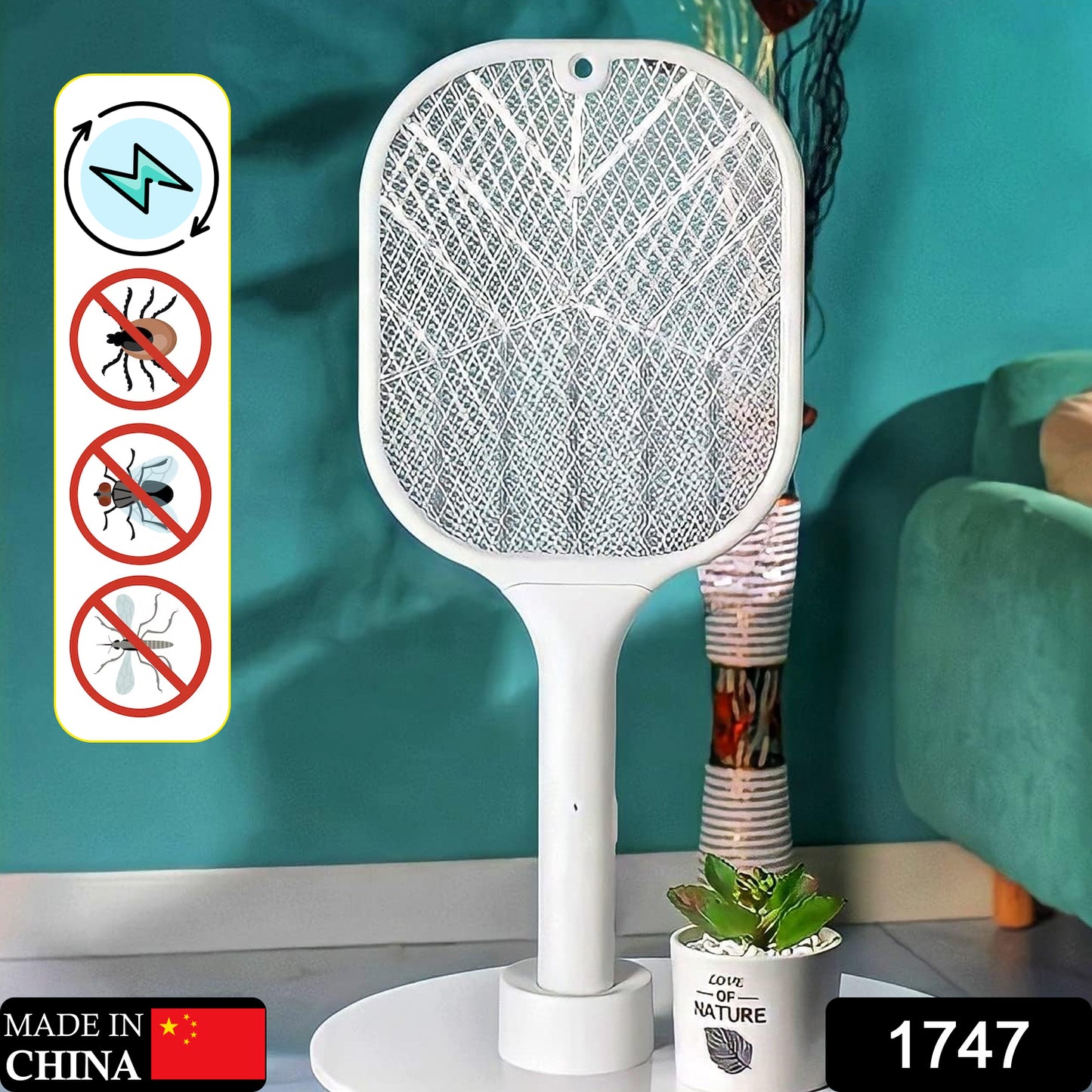 Mosquito Killer Racket Rechargeable Automatic Electric Fly Swatter Mosquito Zapper Racket With Uv Light Lamp Mosquito Swatter With Usb Charging Base Electric Insect Killer Racket Machine Bat