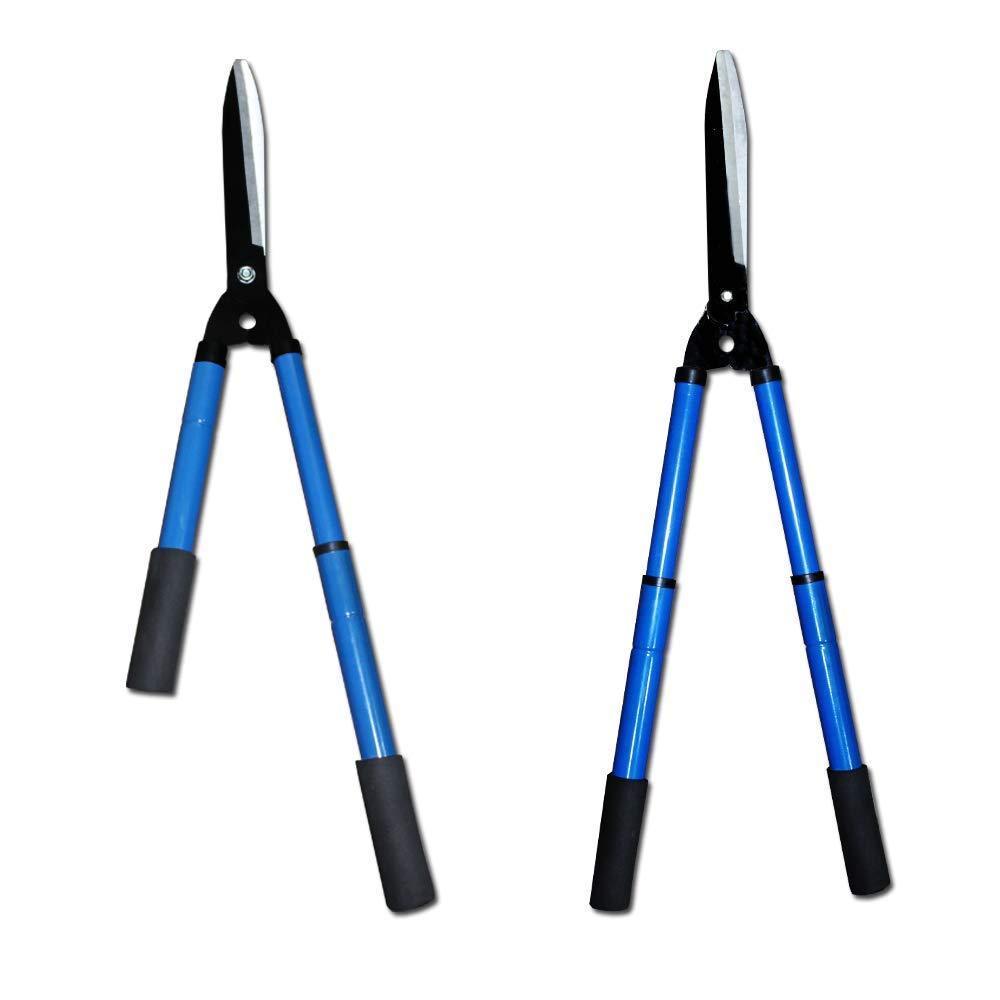 Gardening Tools - Heavy Duty Hedge Shear Adjustable Garden Scissor With Comfort Grip Handle