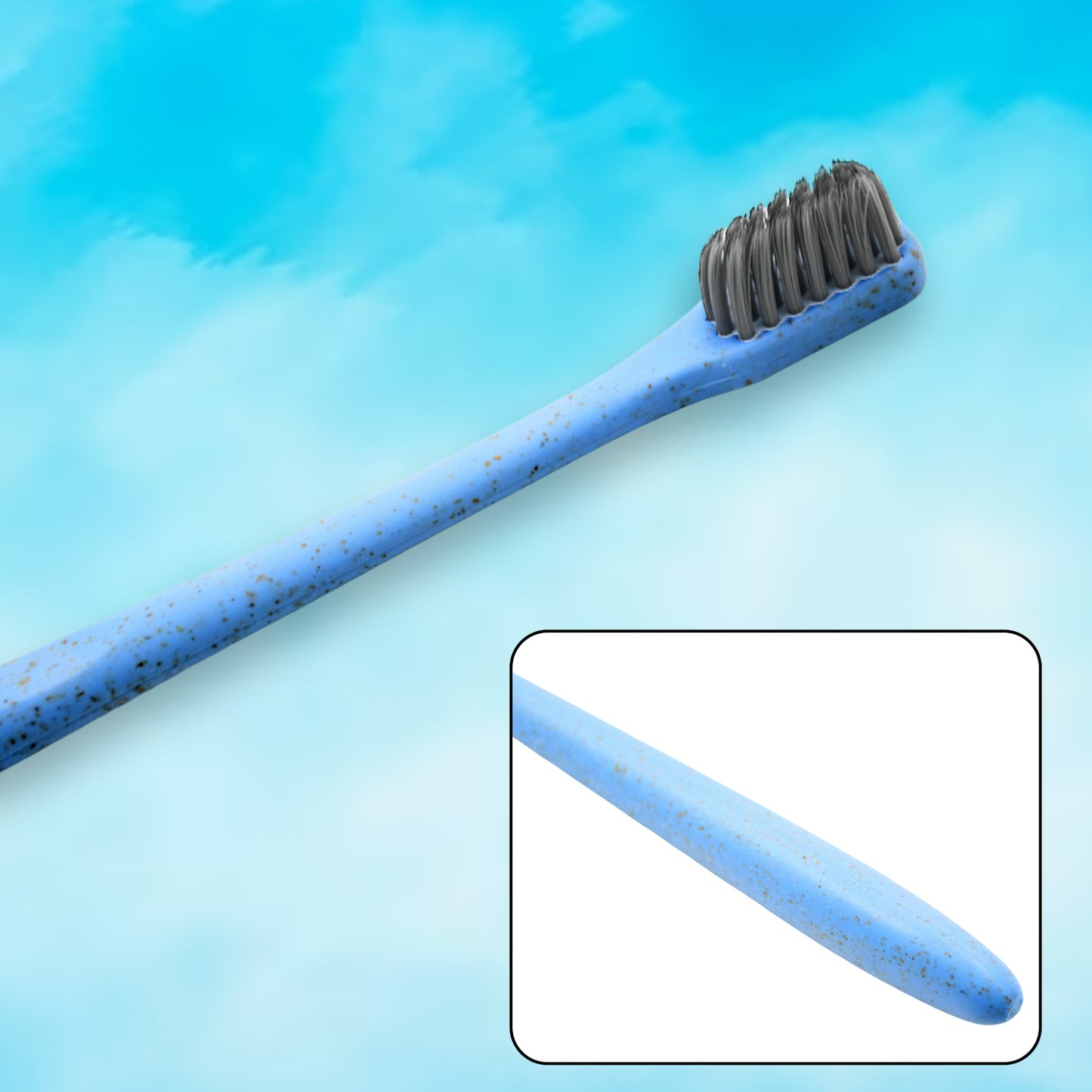 Wheat Straw Toothbrush Women Men Soft-bristle Toothbrush Oral Care Tooth Brush Manual Toothbrush For Deep Cleaning Dental Care (1 Pc)
