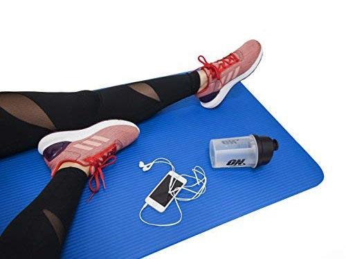 Yoga Mat Eco-friendly For Fitness Exercise Workout Gym With Non-slip Pad (180x60xcm) Color May Very