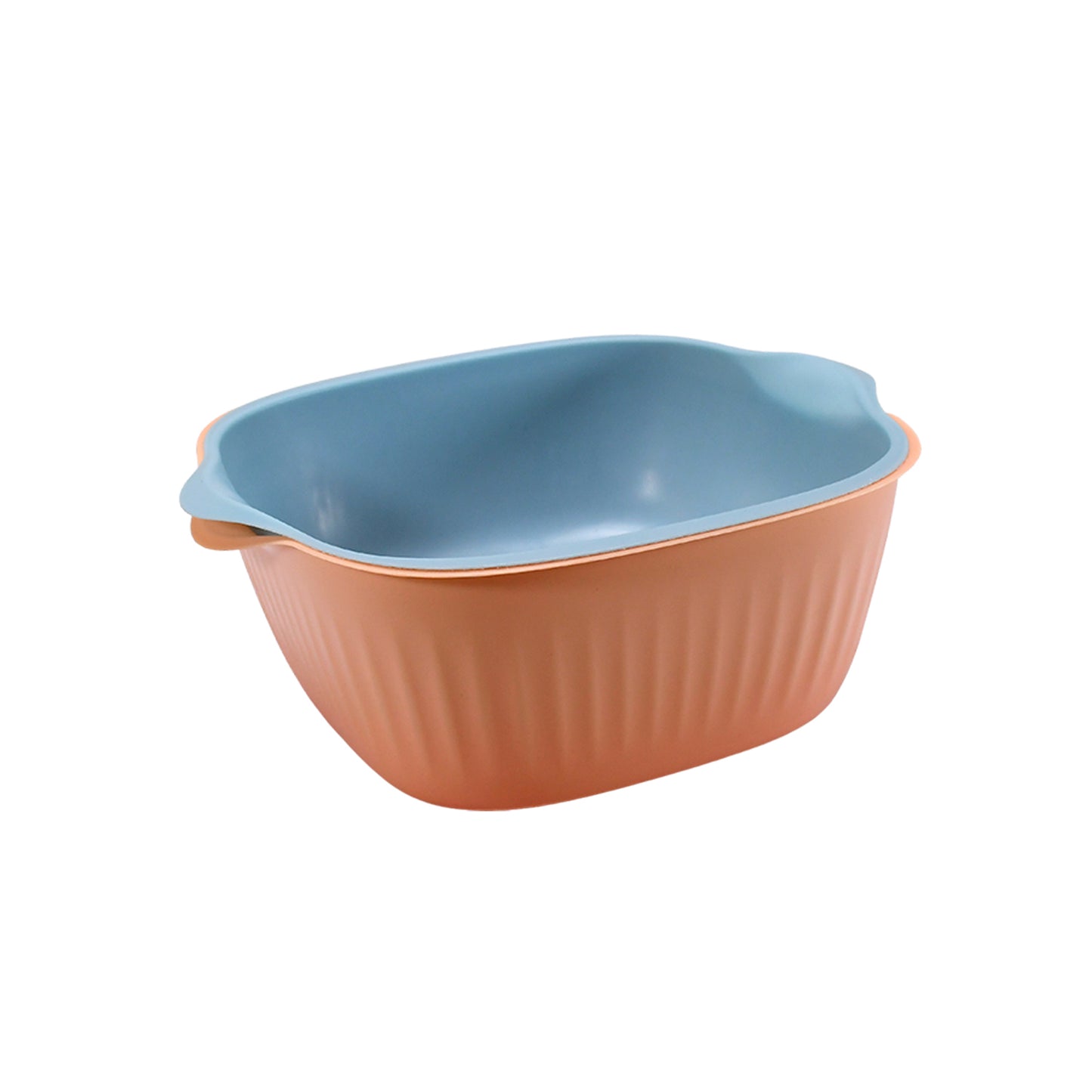 Kitchen Bowl Plastic Washing Bowl And Strainer Drainer Basket For Home Kitchen Use
