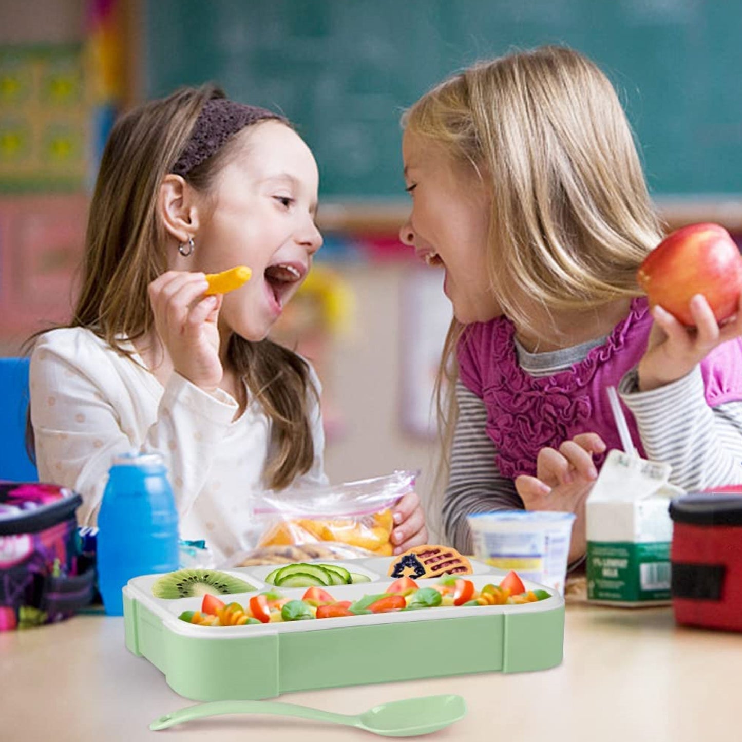 Lunch Box 4 Compartment With Leak Proof Lunch Box For School Office Use