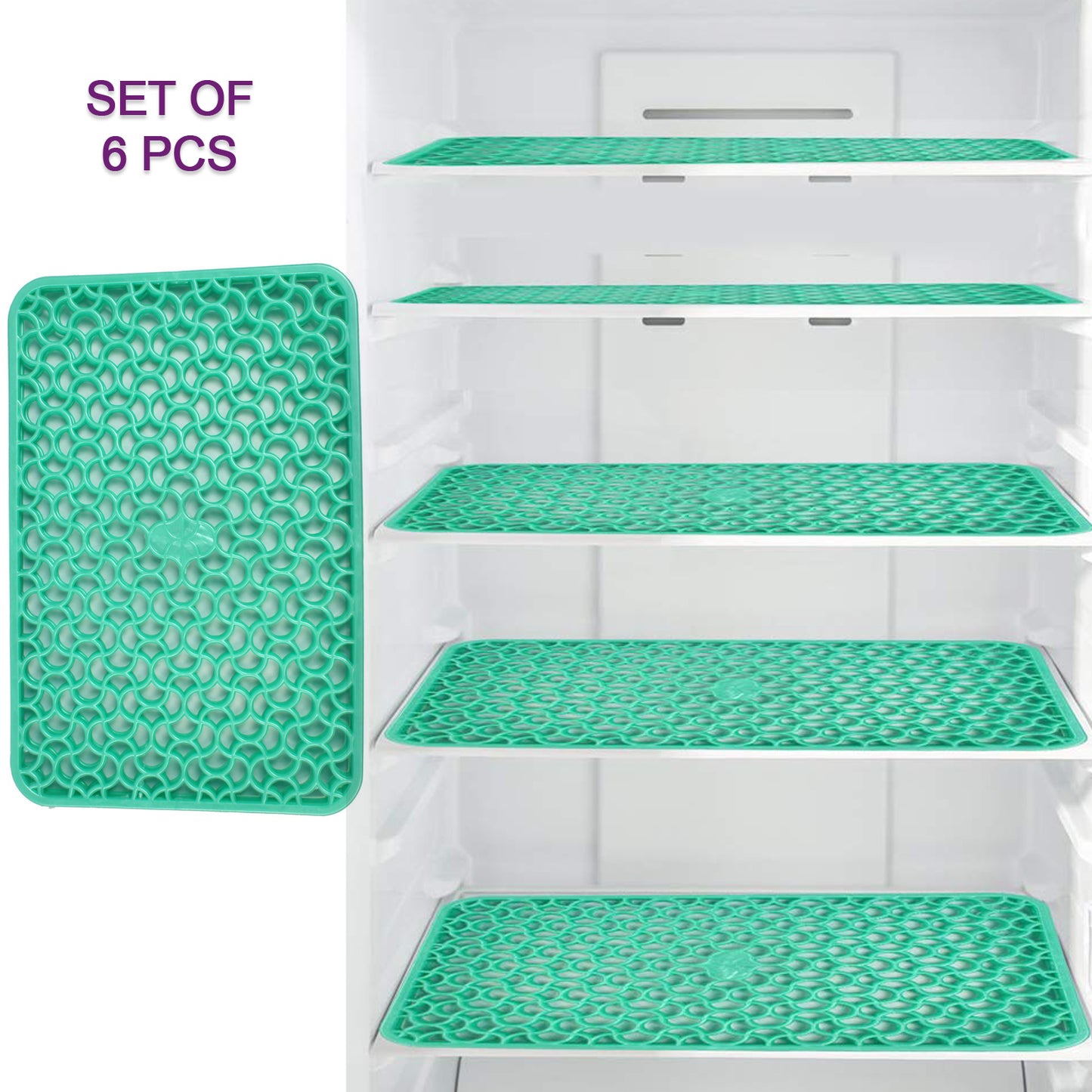 Waterproof Pvc Refrigerator Drawer Mats Multipurpose Matsfridge Mats Set Of 6 Pcs