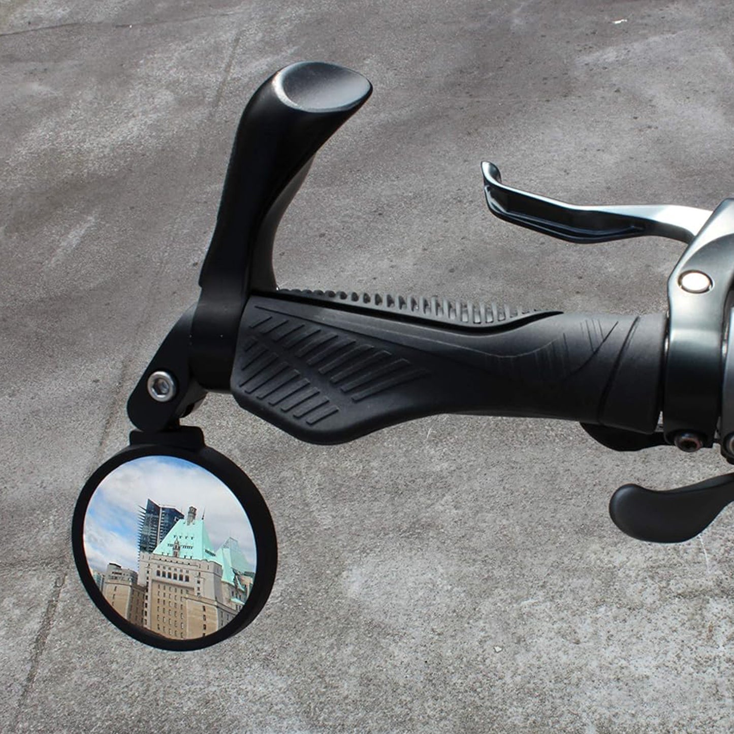 Bar End Bike Mirror Safe Rearview Mirror 360 Rotatable Foldable Safety Bicycle Rear View Mirror Mirror Durable Bike Mirror (1 Pc)