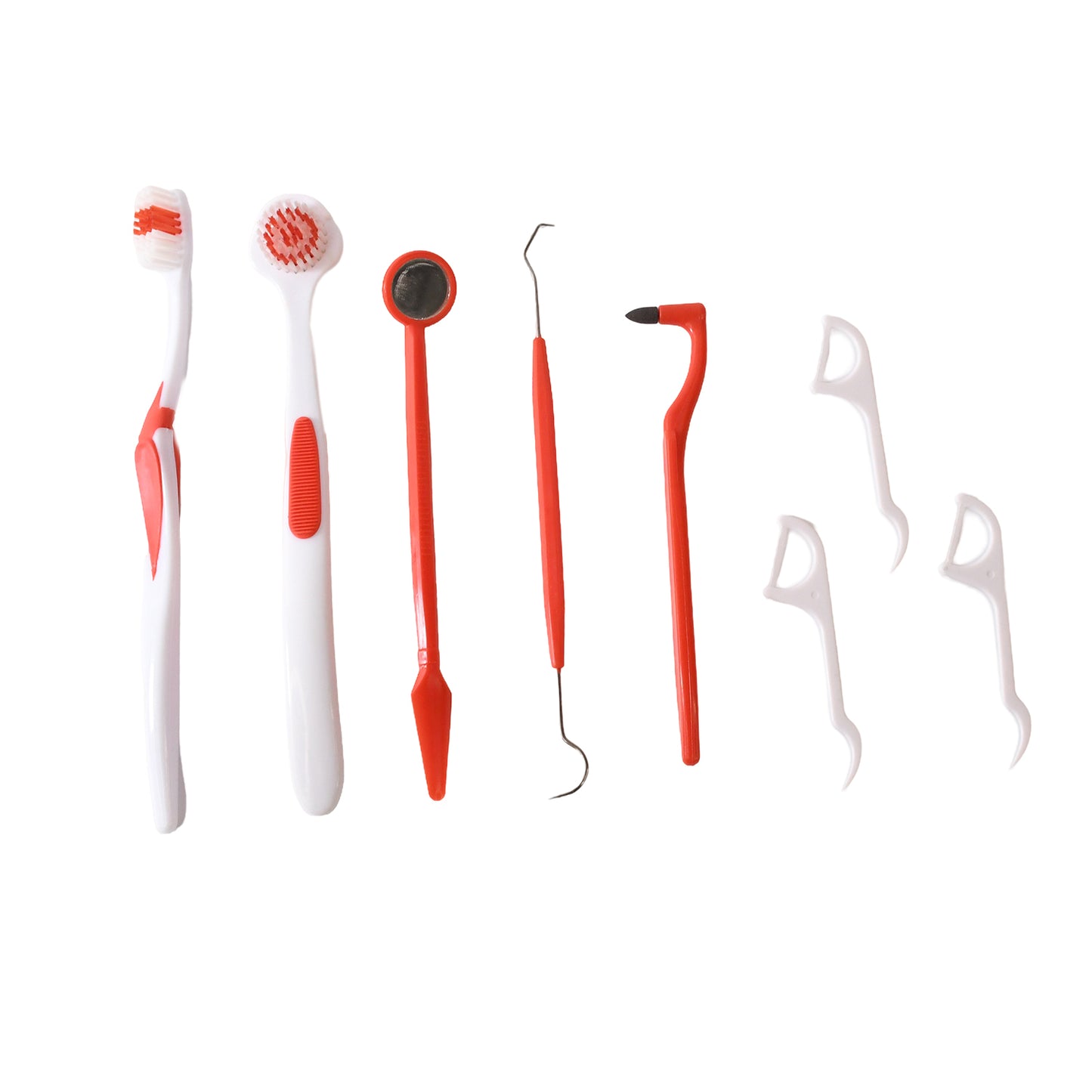 Ergonomically Designed Anti-slip Handles Durable Plastic And Stainless Steel Tools Helps Remove Plaque Tartar And Food Particles Ideal For Use Between Dentist Visits Travel-friendly And Hygienically Packaged