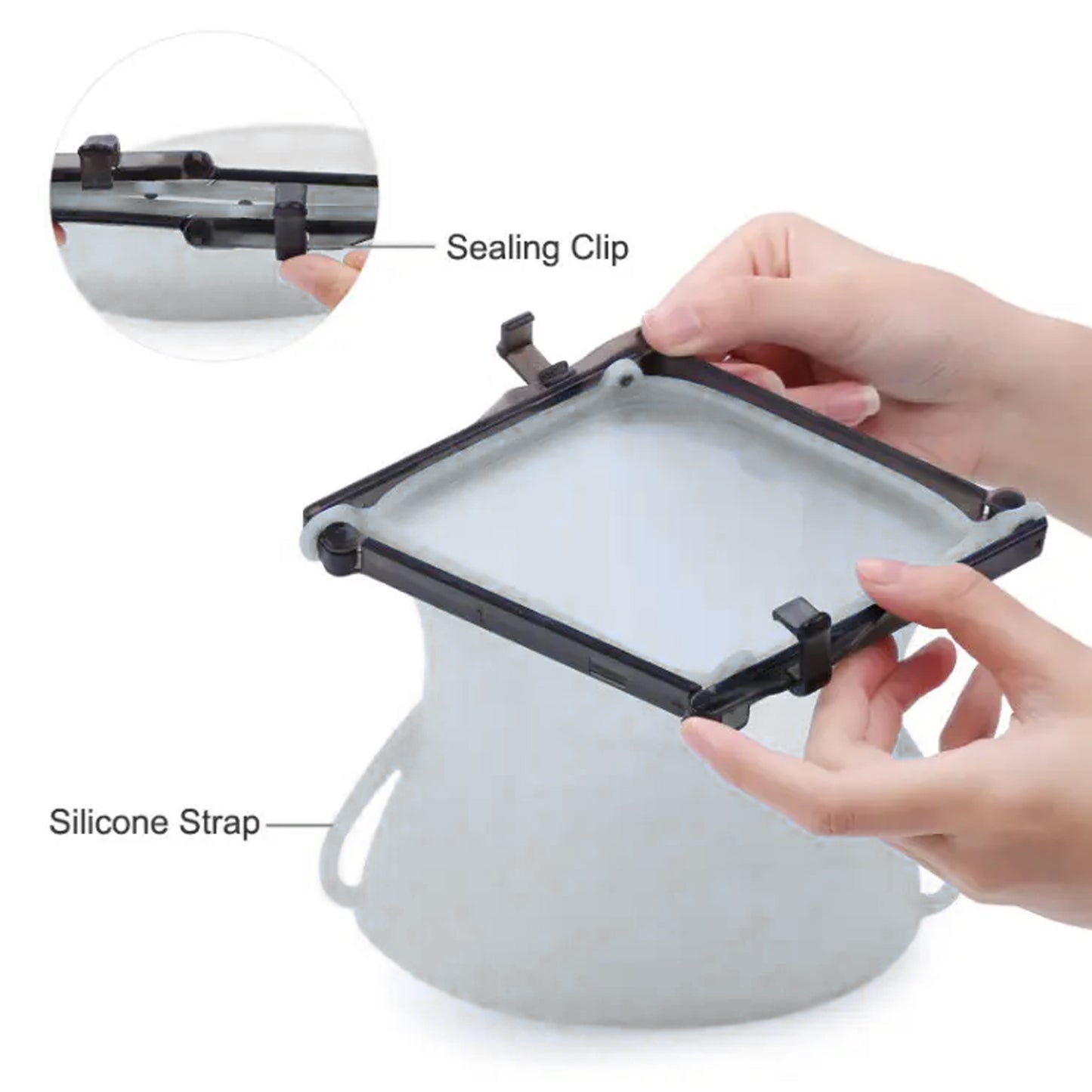 Reusable Silicone Food Storage Bag 3 Bag Set Leakproof Lock Reusable Flat Bottom Freezer Bags Sandwich Bags Silicone Food Grade Kids Snack Bags Bpa Free Microwave Dishwasher Safe