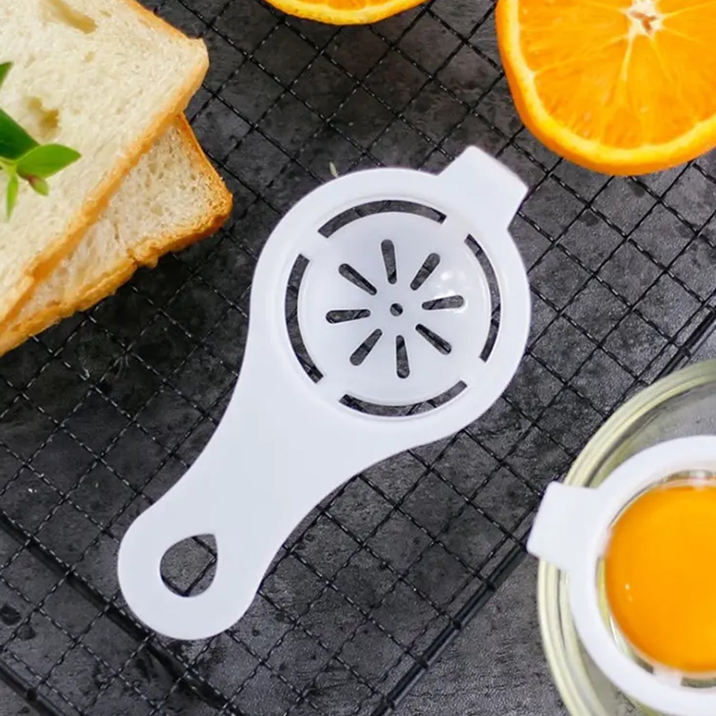 Plastic Egg Yolk Separator Egg White Yolk Filter Separator (1 Pc With Card Packing)