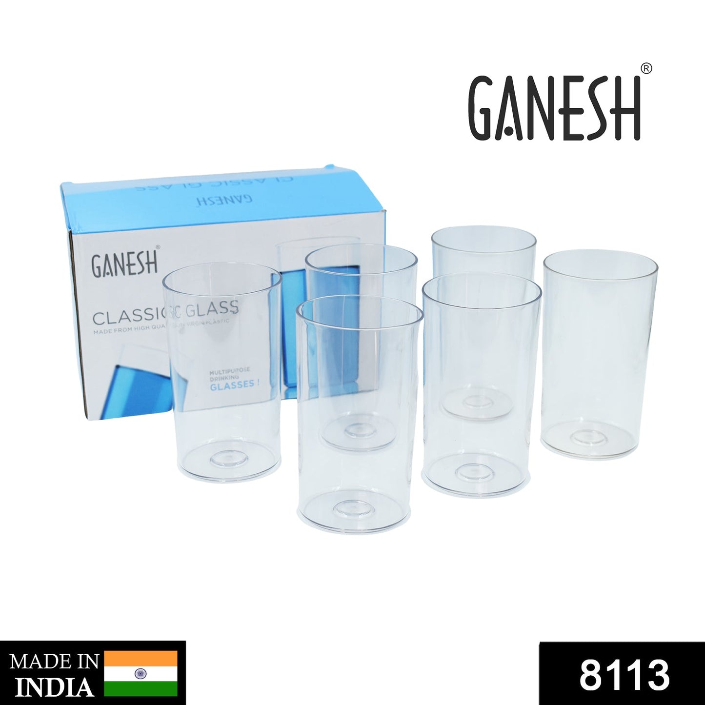 Classic Glass Set Of-6 (Each Glass 350ml)