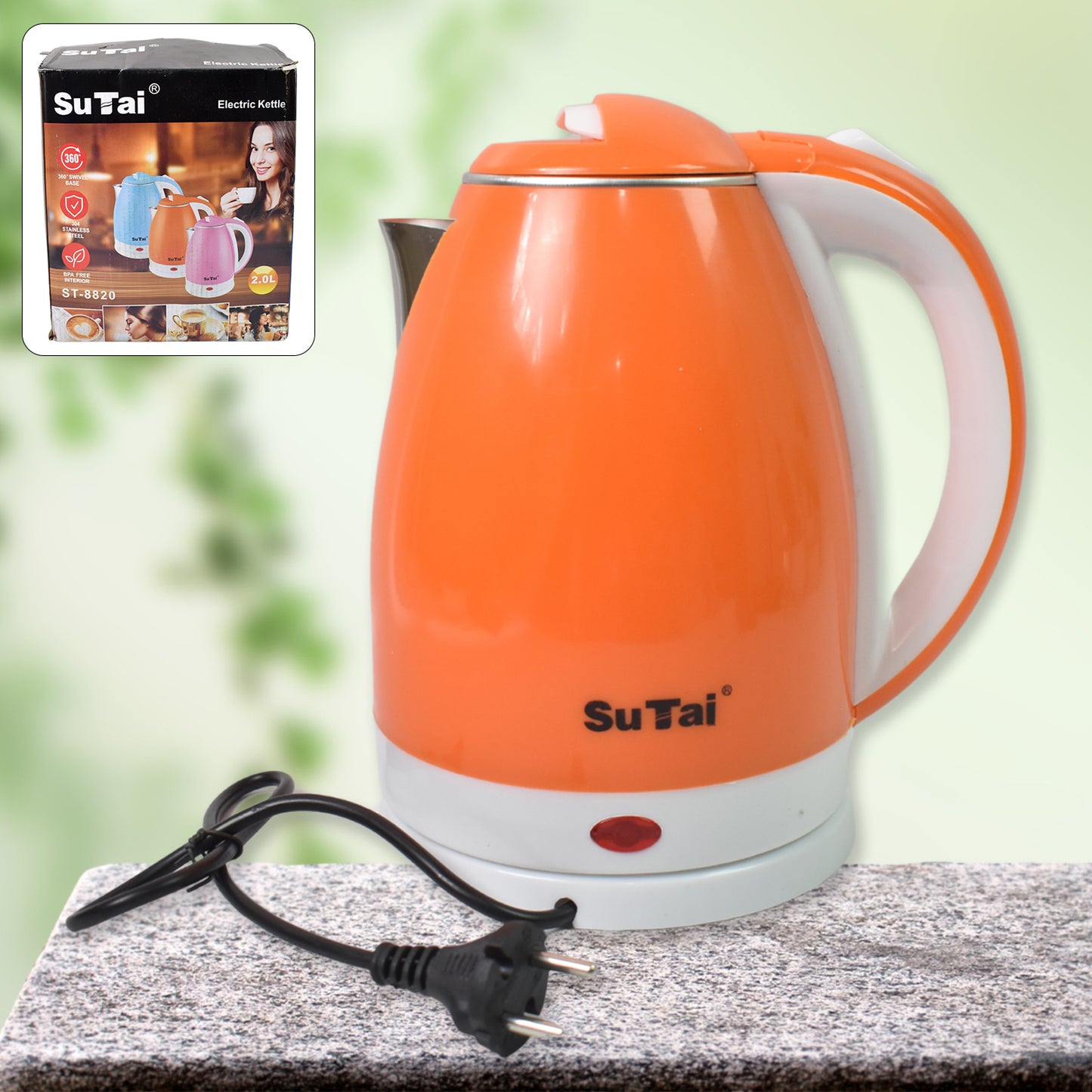 Electric Kettle Boil Dry Protection Auto-shut Off (1500-2000w 2 Ltr.)