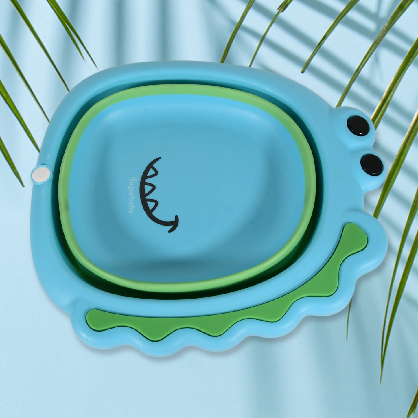 Frog Shape Wash Basin Space Saving Multi Function Foldable Baby Wash Basin Easy Clean Lightweight Thicken For Washing Face For Home (3331cm 1 Pc)