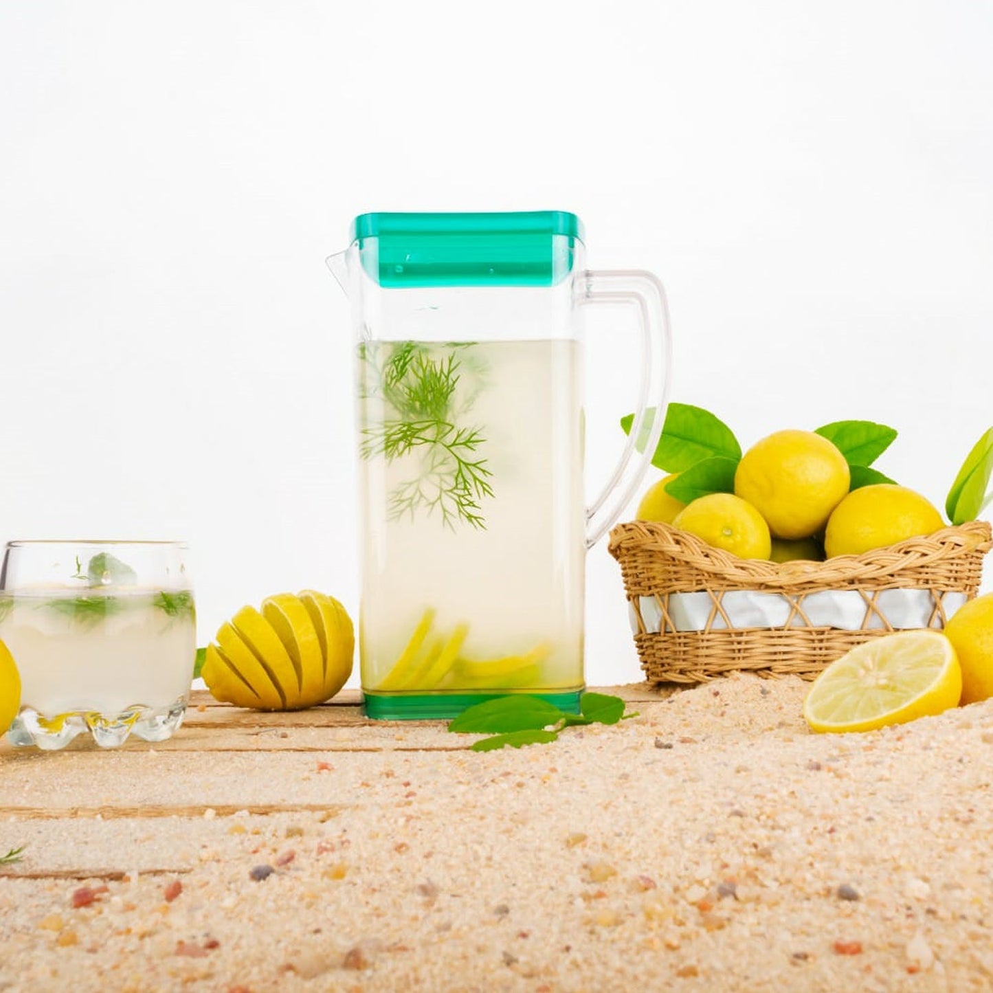 Resistant Glass Jug For Juice Milk Cold Or Hot Beverages