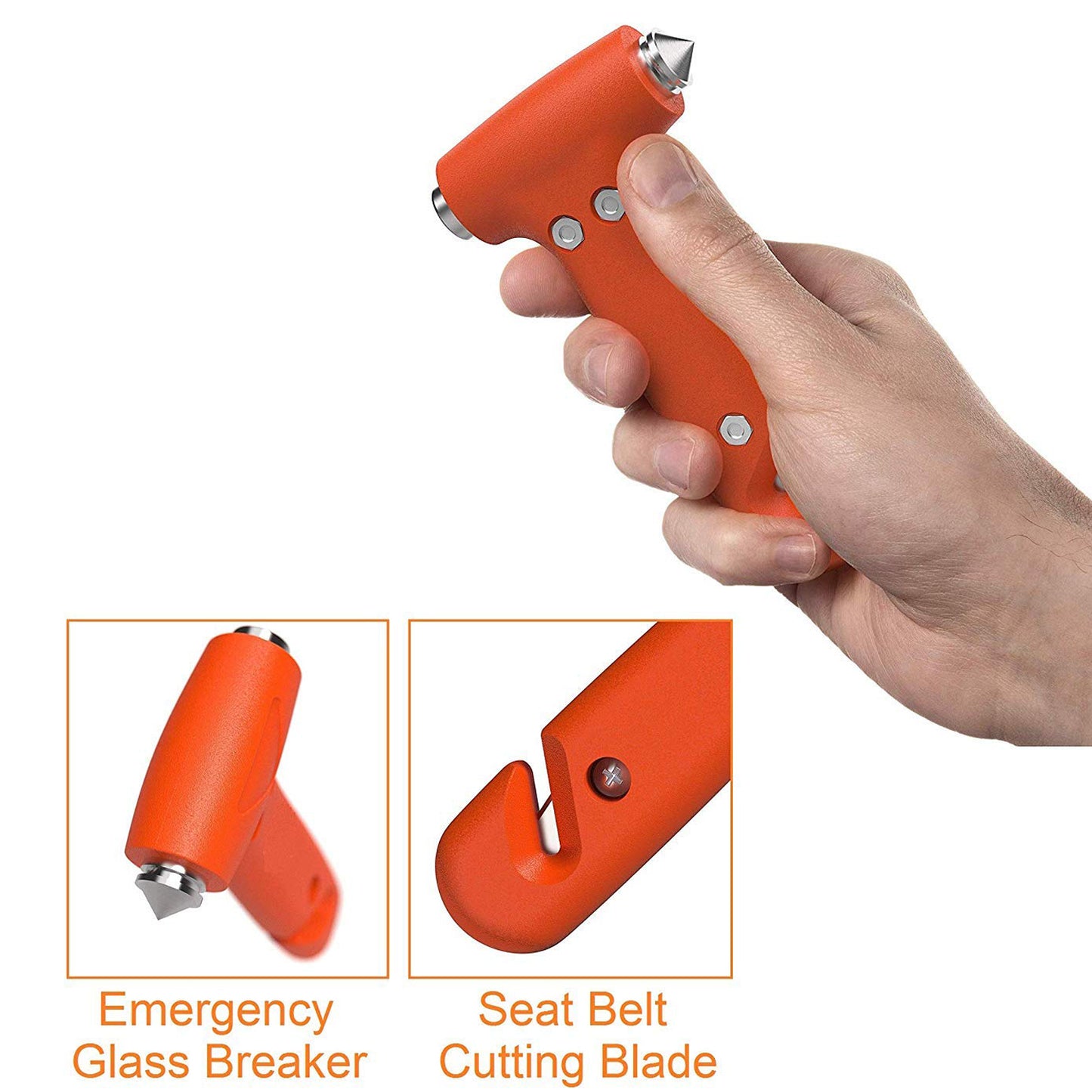 Car Safety Hammer emergency And Rescue Tool car Window Breaker And Seatbelt Cuttersafety Hammer Emergency Rescue Toolcar Window Breaking Seat Belt Cutter (1 Pc)