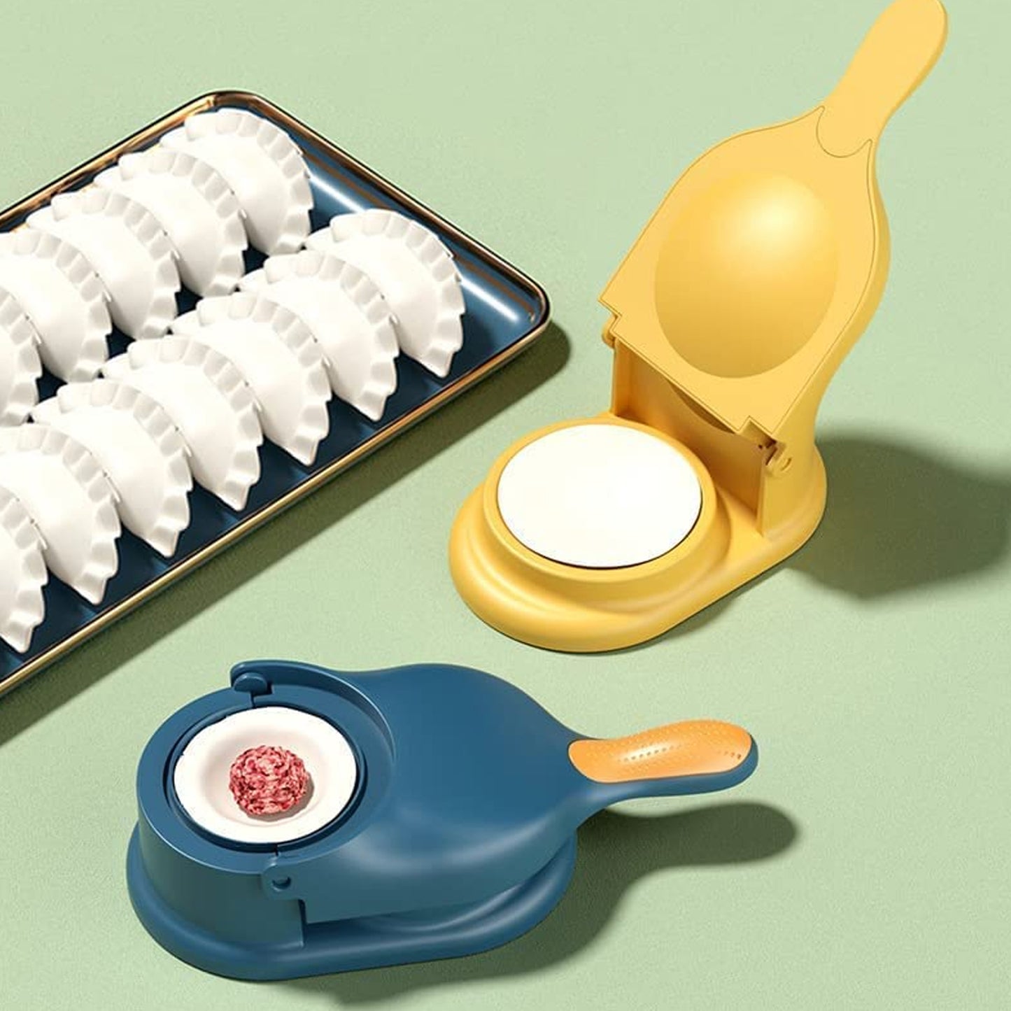 Dumpling Press Mould For Gujiya Ghughra Momos Making 2 In 1 Dumpling Maker Mould Machine Kitchen Dumpling Making Tool