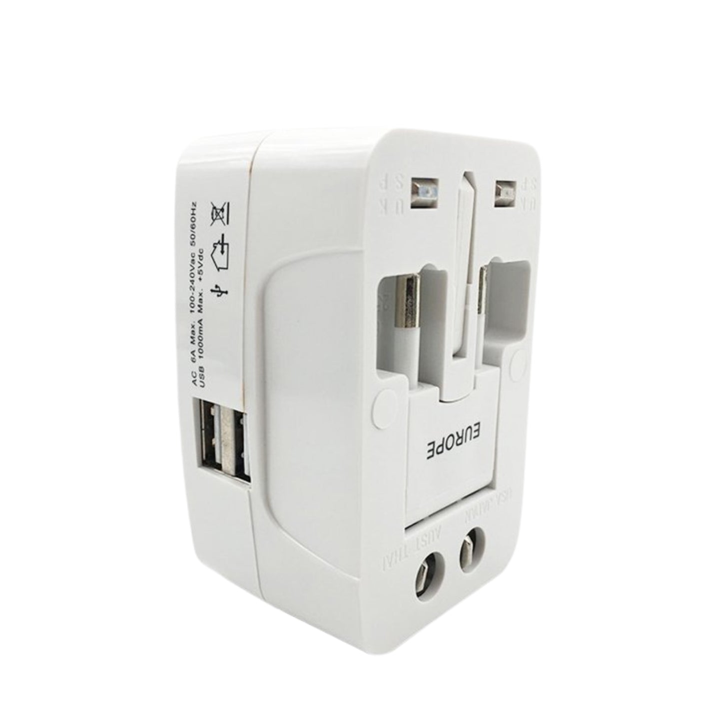 All-in-one Universal Worldwide Travelling Ac Adaptor Plug (Au Uk Us Eu) International Power Charger Electric Usb Power Plug Socket Adapter Converter (1 Pc)