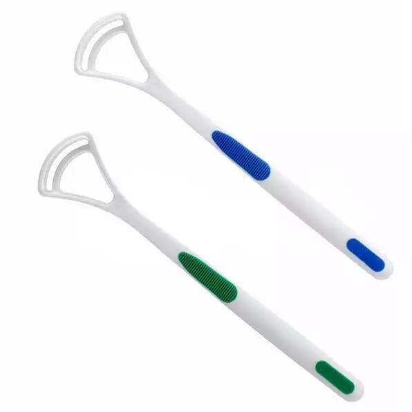 New Hot Away Hand Scraper Fashion Tongue Cleaner Brush With Silica Handle