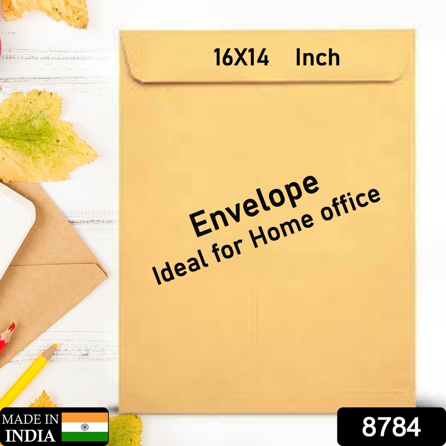 Kraft Envelopes 16 X 14 Inch Brown Envelopes Envelopes Card Envelopes Kraft Paper Envelopes Invitation Envelopes Postcard Envelopes Quick Self Seal Stationery For General Office (1 Pc )