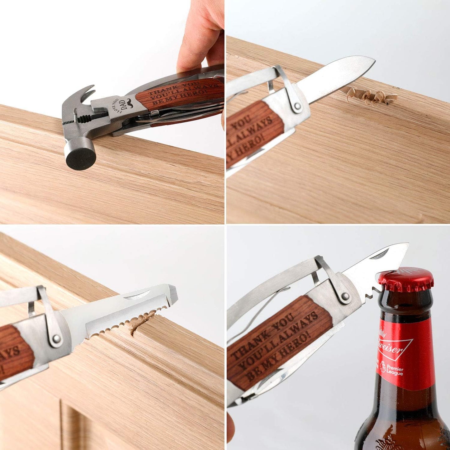 Fathers Day Gifts Dad Birthday Gifts For Dad From Daughter Son All In One Tools Hammer Multitool Opener Screwdriver Cool Gadget Christmas Gifts Stocking Stuffer For Men Outdoor Camping