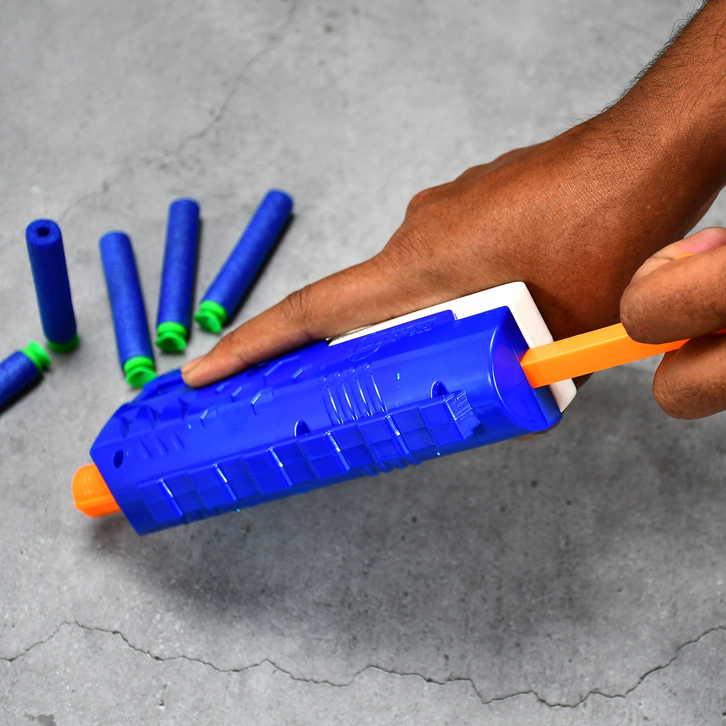 Hi-arm Gun With 10x foam Suction Bullet Made With Abs Plastic Solid Build Target Shooting