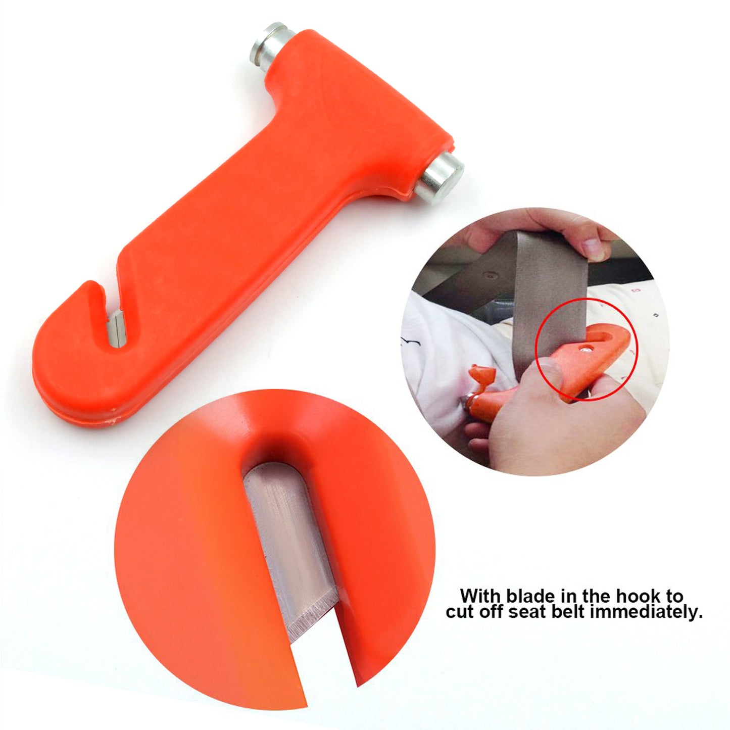 Car Safety Hammer emergency And Rescue Tool car Window Breaker And Seatbelt Cuttersafety Hammer Emergency Rescue Toolcar Window Breaking Seat Belt Cutter (1 Pc)