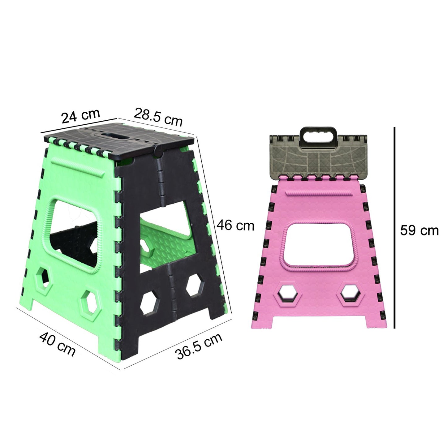1pc 18inch Folding Stool For Adults And Kids Also For Kitchen Stepping With (Brown Box)