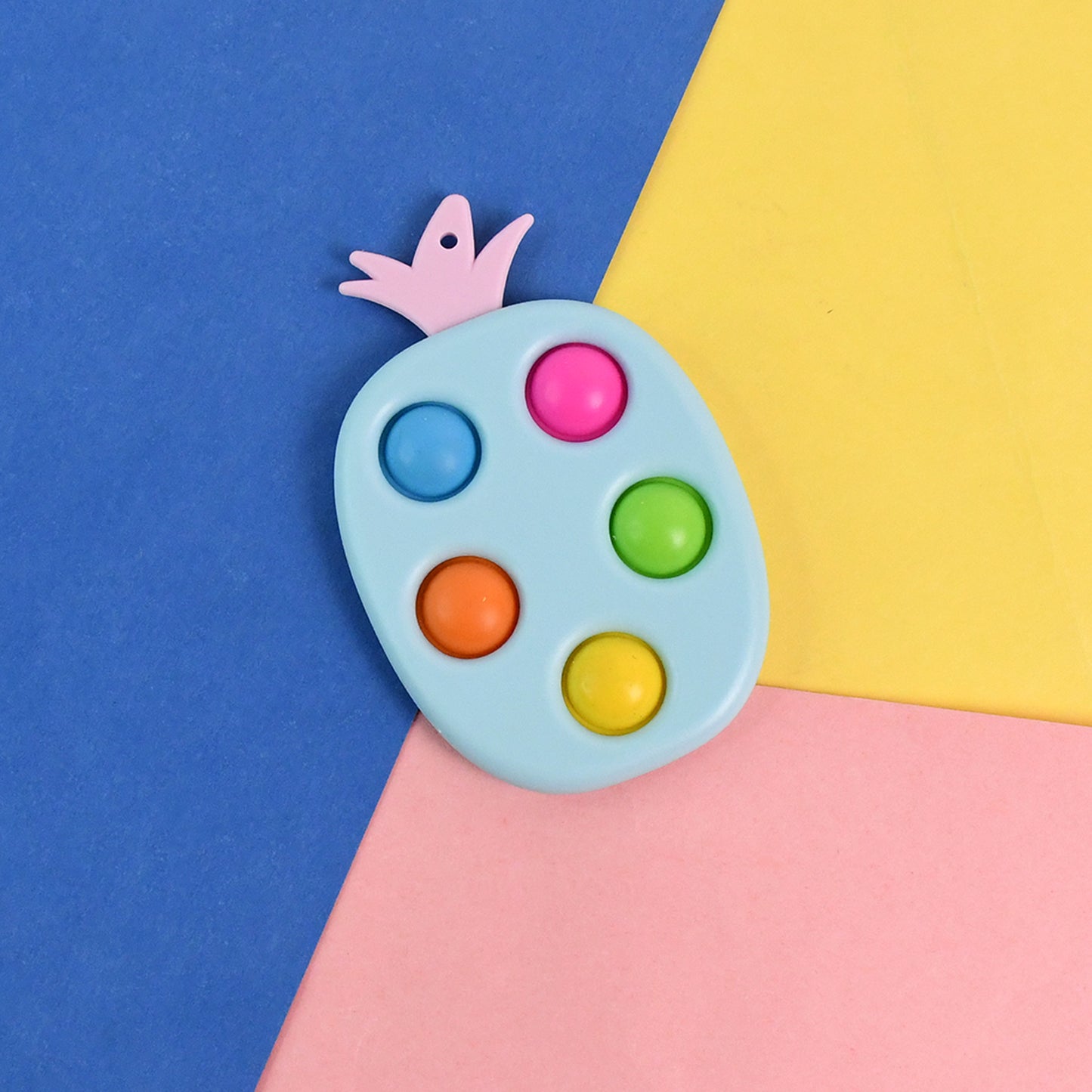 Silicone Push Pop Keychain Toy For Kids (1 Pc)