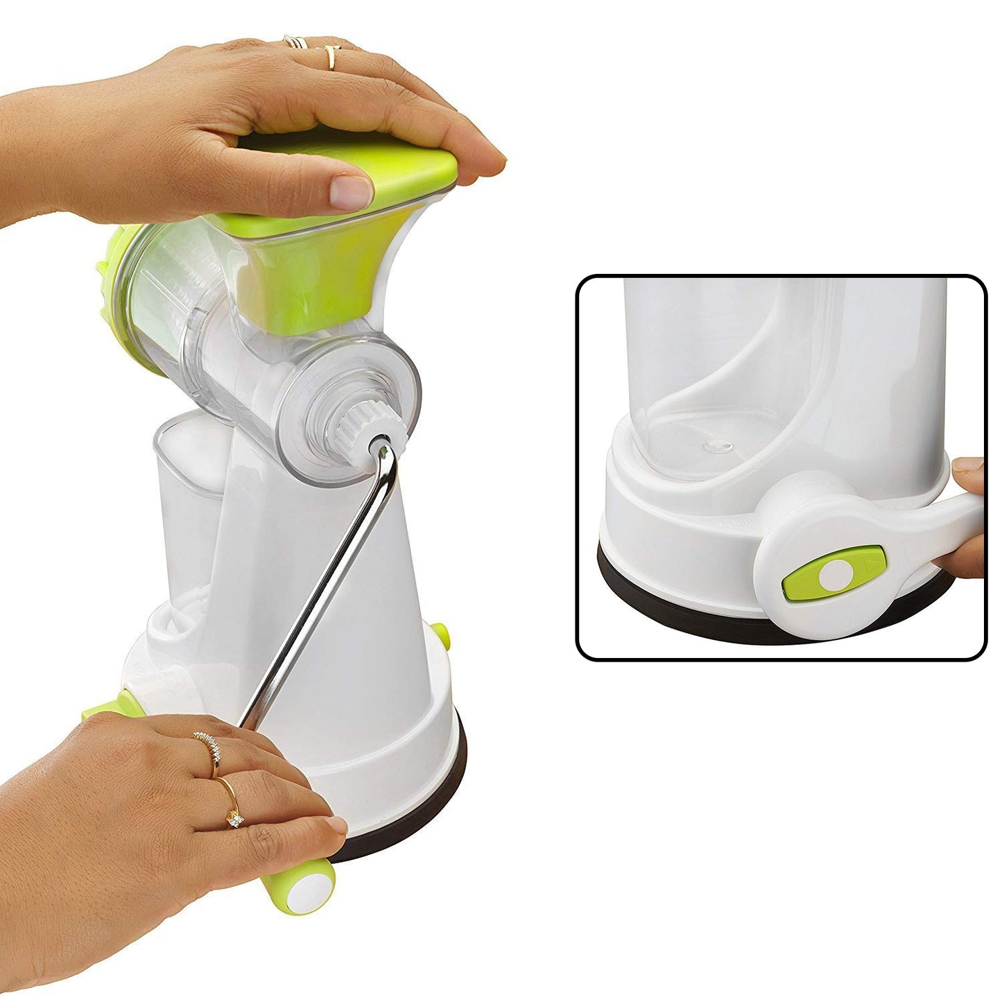 Ganesh Kitchenware Plastic Hand Juicer New Smart Fruit Vegetable Multipurpose Juicer (Colorrandom Greenblueredorange) ( Colors May Vary ) (Multicolor Pack Of 1)