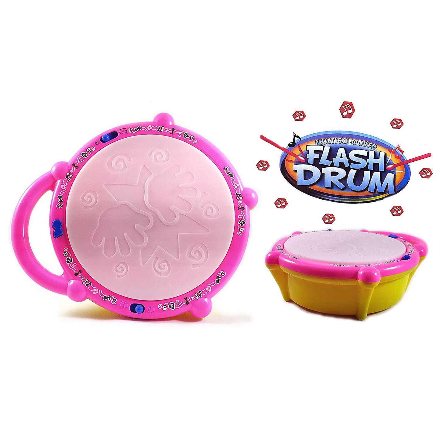 Flash Drum Toys For Kids With Light Musical Sound Colorful Plastic Baby Drum Musical Toys For Children Baby Toy Instrument Best Gift For Boys Girls.