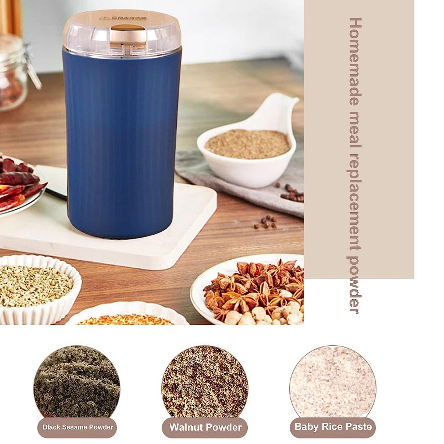 Mini Mixer Small Blender Powerful Mini Grinder Electric Coffee Bean Grinder Grinder Machine Portable Grinder For Home And Office.