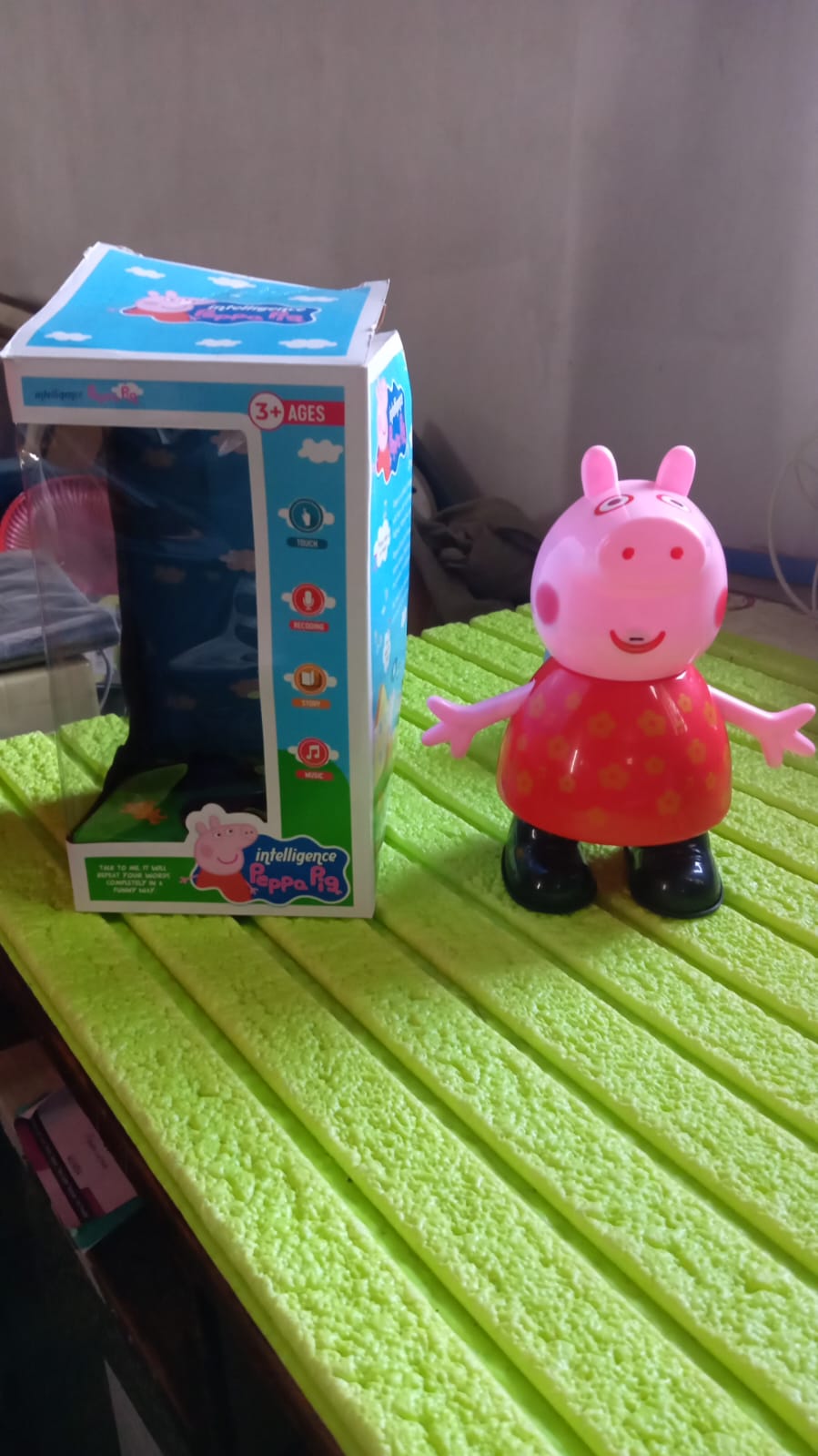Pig Children Play Toy Pretend Play Toy Fun Gift For Kids Movable Hands Legs Pig Pretend Play Toy Set For Kids Children With Soft Rubber Material (1 Pc Battery Not Included)