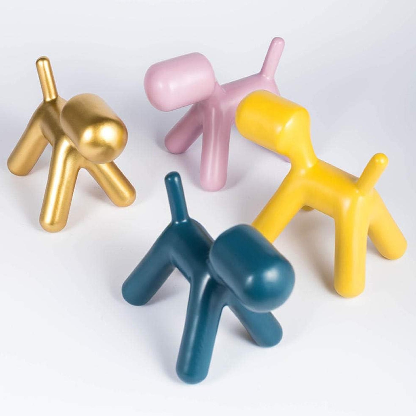 Plastic Cute Animal Puppy Chair creative Dog Low Footstoolcartoon Foot Rest Stool For Bedroom Living Room Entrance Gift (1 Pc)
