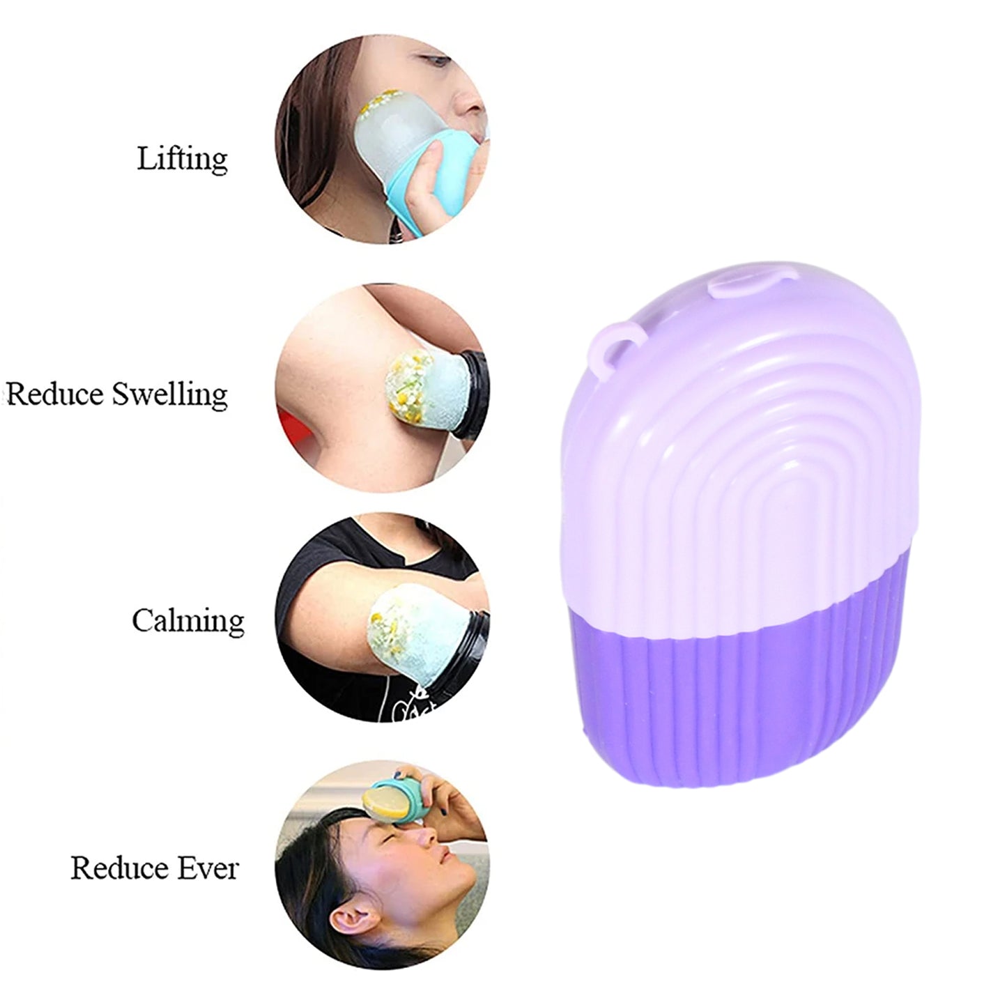 Beauty Ice Roller For Face Massager Eye Reusable Face Rollers Facial Roller ( Purple Color)