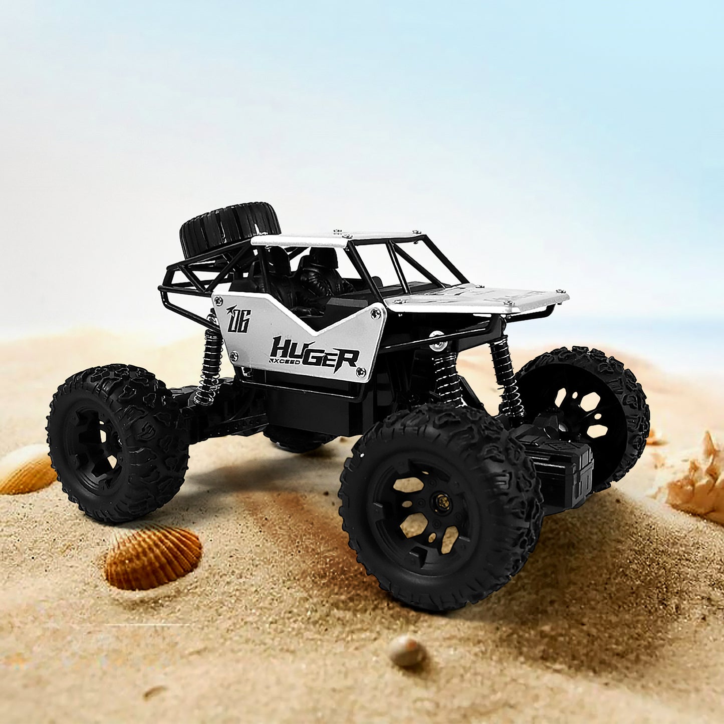 1:18 Scale Rock Crawler Monster Rc Truck All Terrain Stunt Racing Car Rechargeable Indoor Outdoor Toy Car