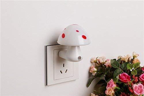 Automatic Night Sensor Mushroom Lamp (0.2 Watt Multicolour)