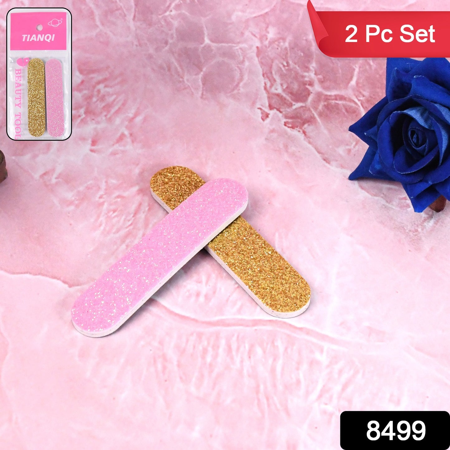 Professional Nail Filer Double Sided For Nail Shaper Nail File (9 Cm 2 Pc Set)