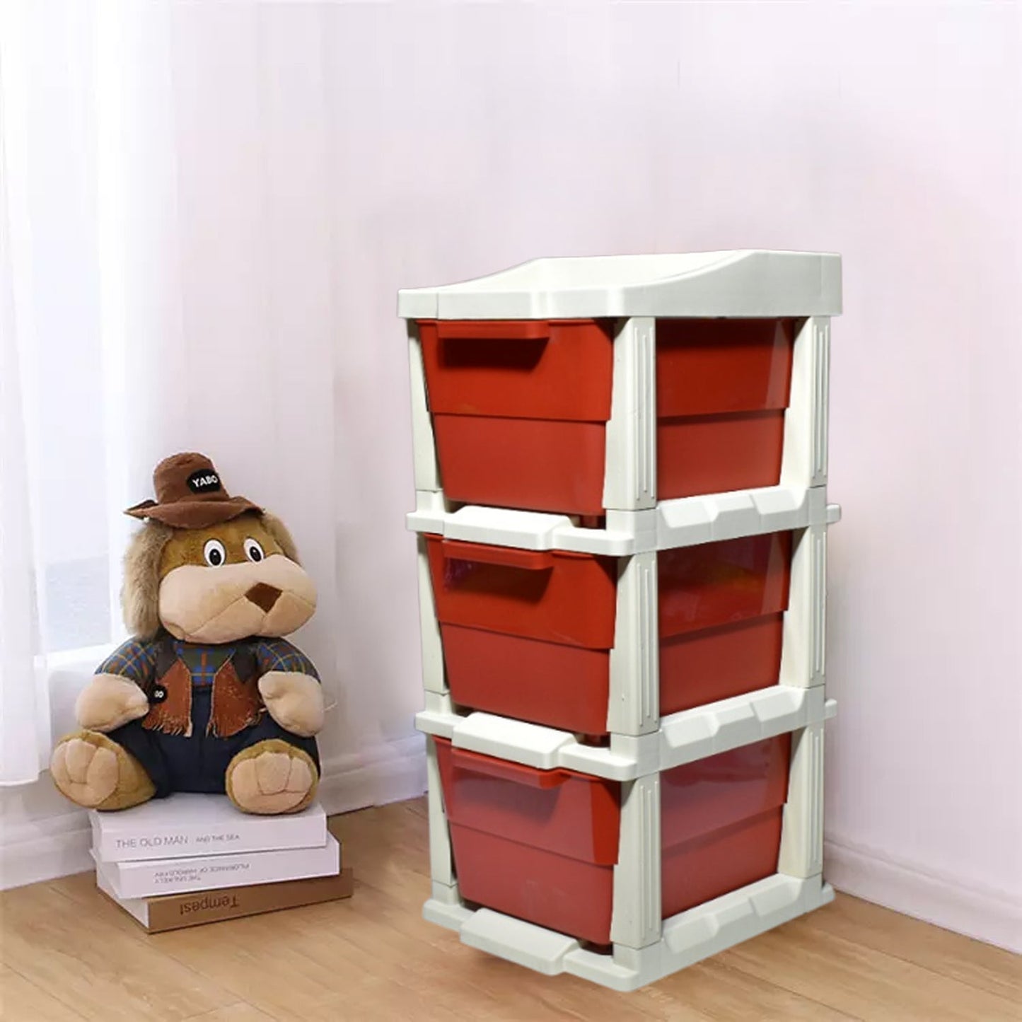 Multi-purpose Anti-slip 3 Layer Modular Drawer Storage System