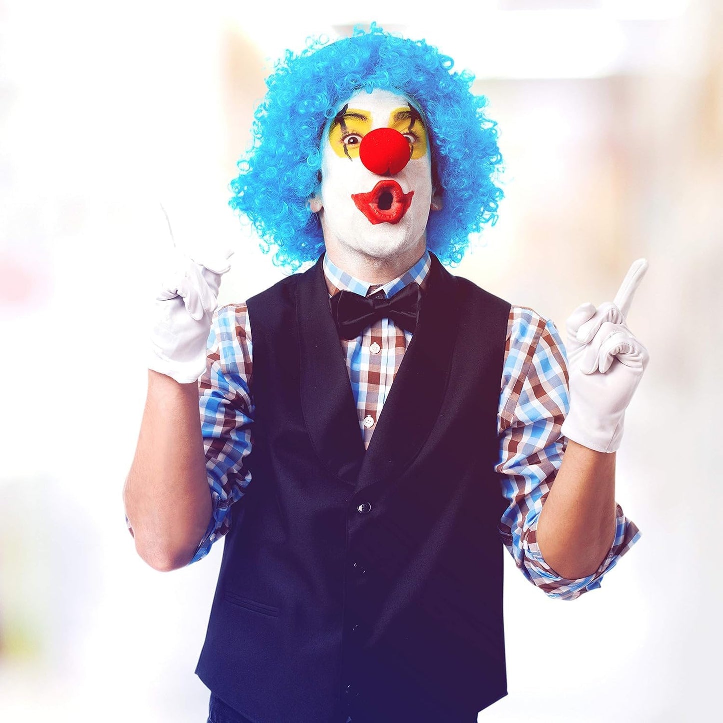 Small Plastic Joker Clown Nose Toy (1 Pc Mix Color Design)