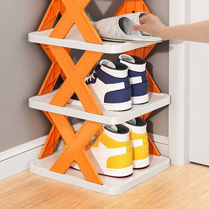 5 Tier Shoes Stand Shoe Tower Rack Suit For Small Spaces Closet Small Entryway Easy Assembly And Stable In Structure Corner Storage Cabinet For Saving Space