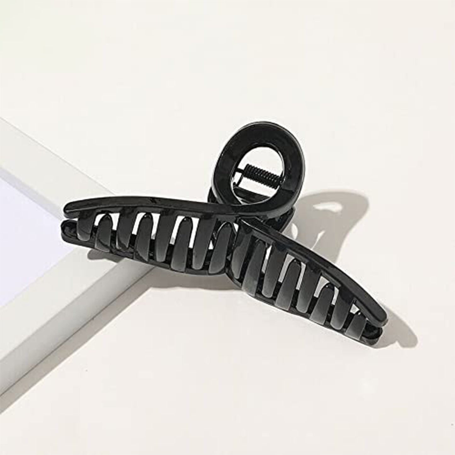 Plastic Hair Claw Clips Strong Clips (1 Pc Mix Design Color)