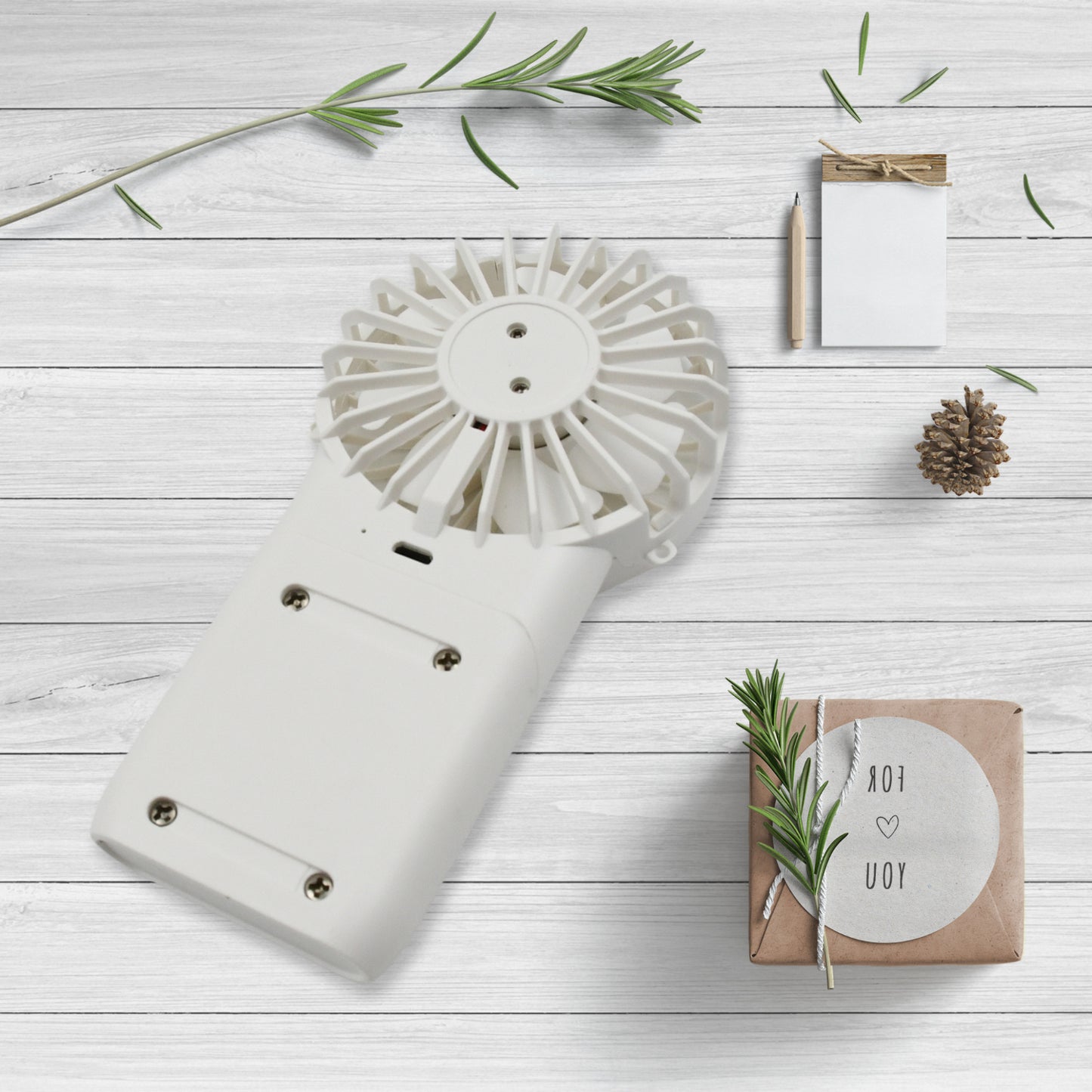 Portable Small Electric Fan Handheld Fan With 3 Modes Usb Rechargeable Mini Student Handheld Class Personal Fan (1 Pc)
