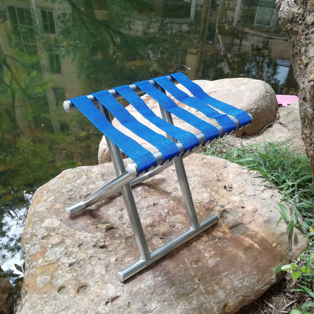 Folding Beach Tool Best Folding Stool Portable Travel Train Chair Outdoor Rest Seat Fishing Beach Picnic Hiking Backpacking Stool Camping Fishing Hiking Picnic Garden (1 Pc )