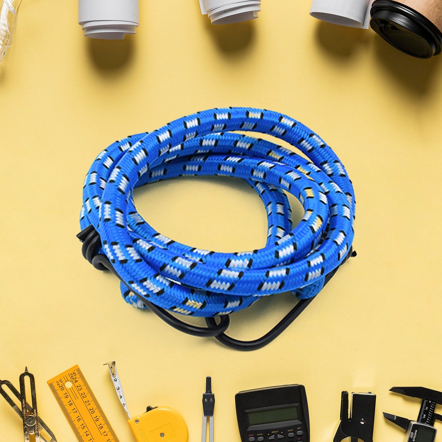 Nylon Elastic Tying Rope With Hooks (1 Pc 1 Mtr.)
