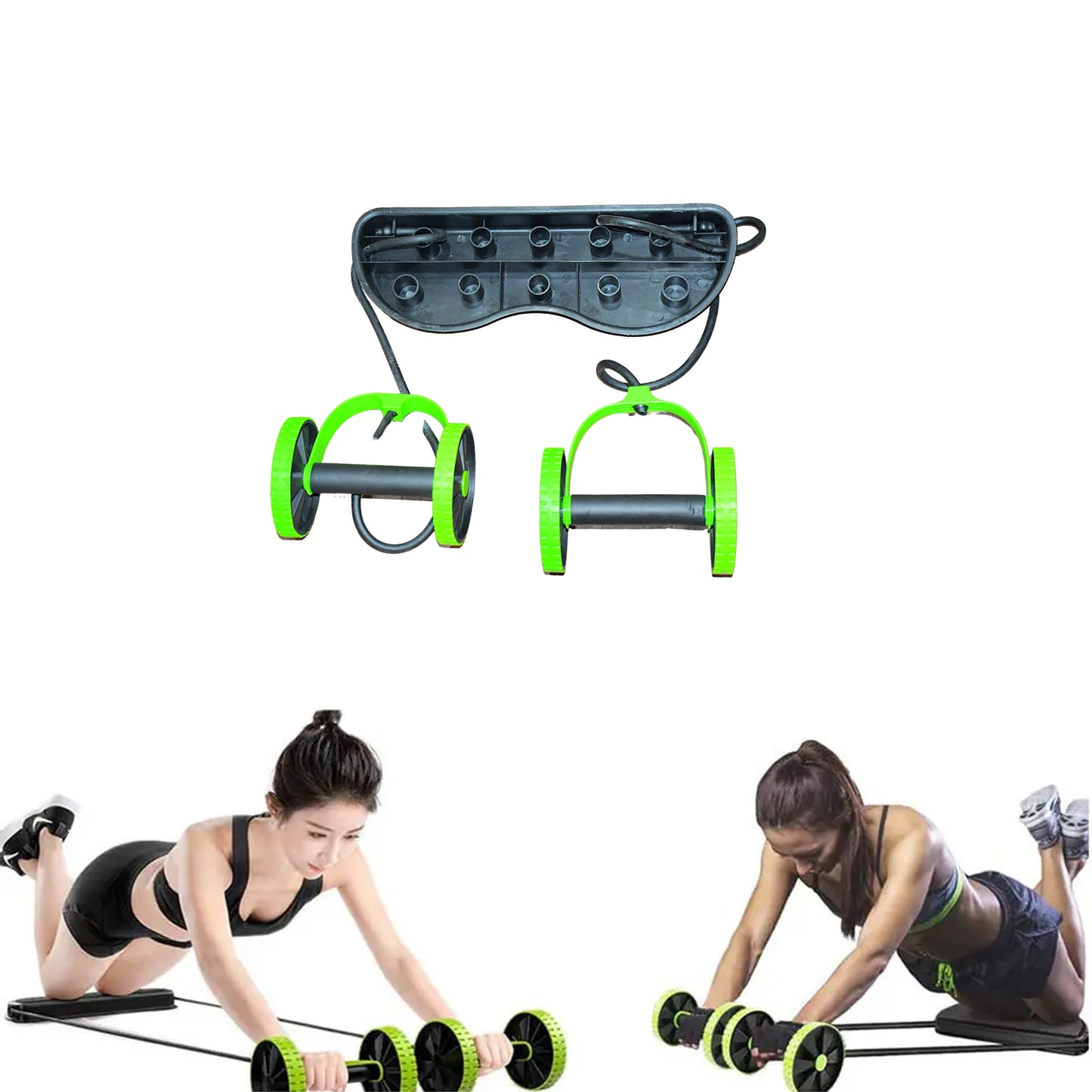 Professional Fitness Imported Ab Builder Ab Care Xtreme Fitness Resistance Exerciser Resistance Tube Ab Slimmer Rope Exerciser Body Building Home Gym Trainer For Both Men Women (1 Pc)