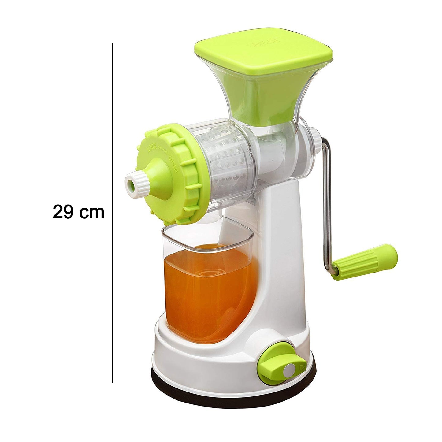 Ganesh Kitchenware Plastic Hand Juicer New Smart Fruit Vegetable Multipurpose Juicer (Colorrandom Greenblueredorange) ( Colors May Vary ) (Multicolor Pack Of 1)
