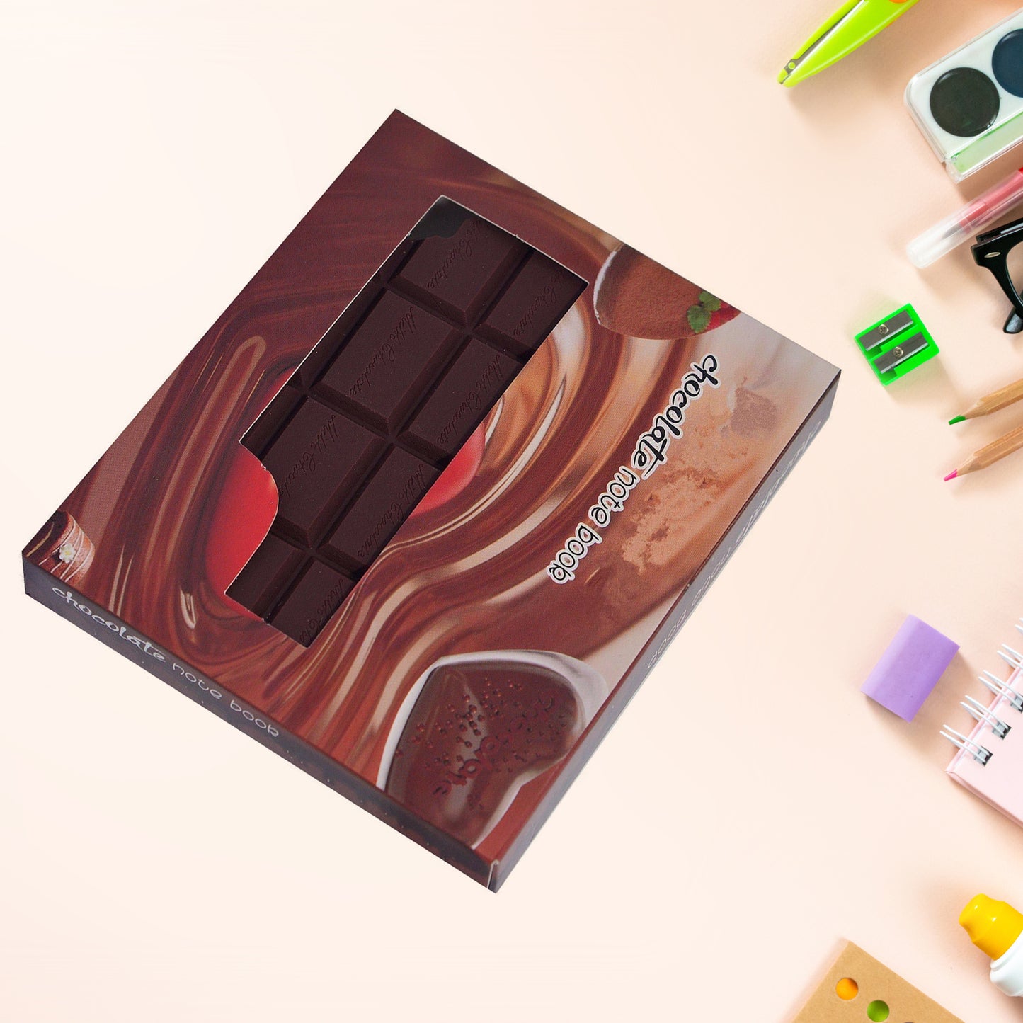 Small Chocolate Scented Diary Memo Notebook In Rectangular Chocolate Bite Shape With Original Chocolate Smell Personal Pocket Diary With Plain Pages For Kids