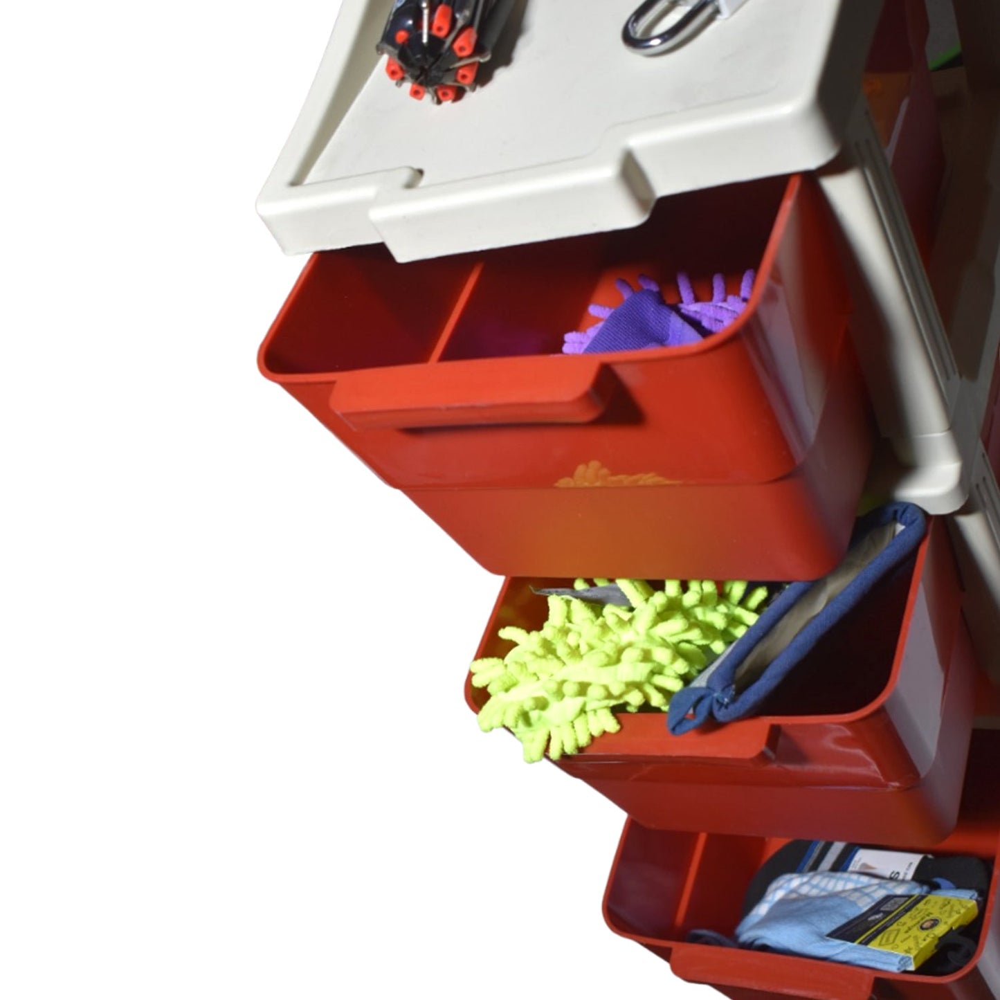 Multi-purpose Anti-slip 3 Layer Modular Drawer Storage System