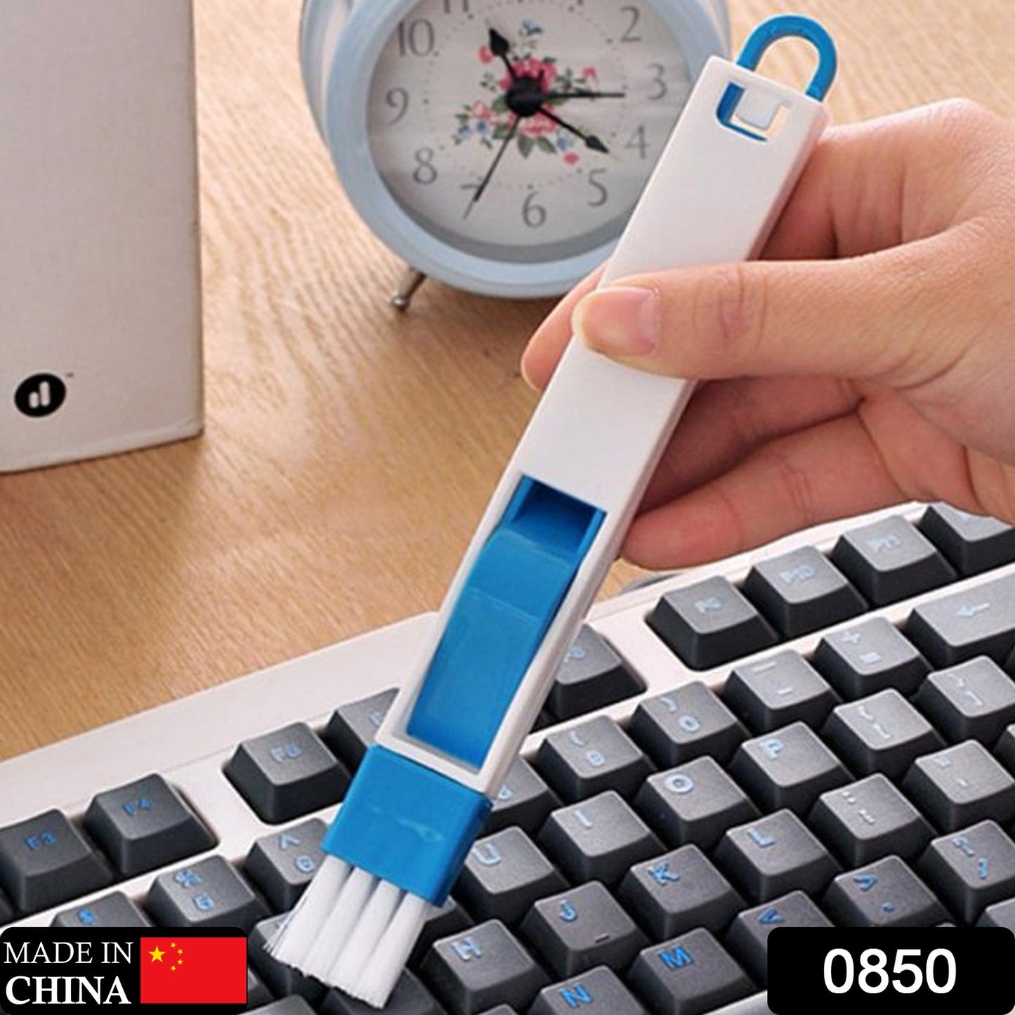 2 In 1 Multi-function Plastic Window Slot Keyboard Wardrobe Dust Removal Cleaning Brush